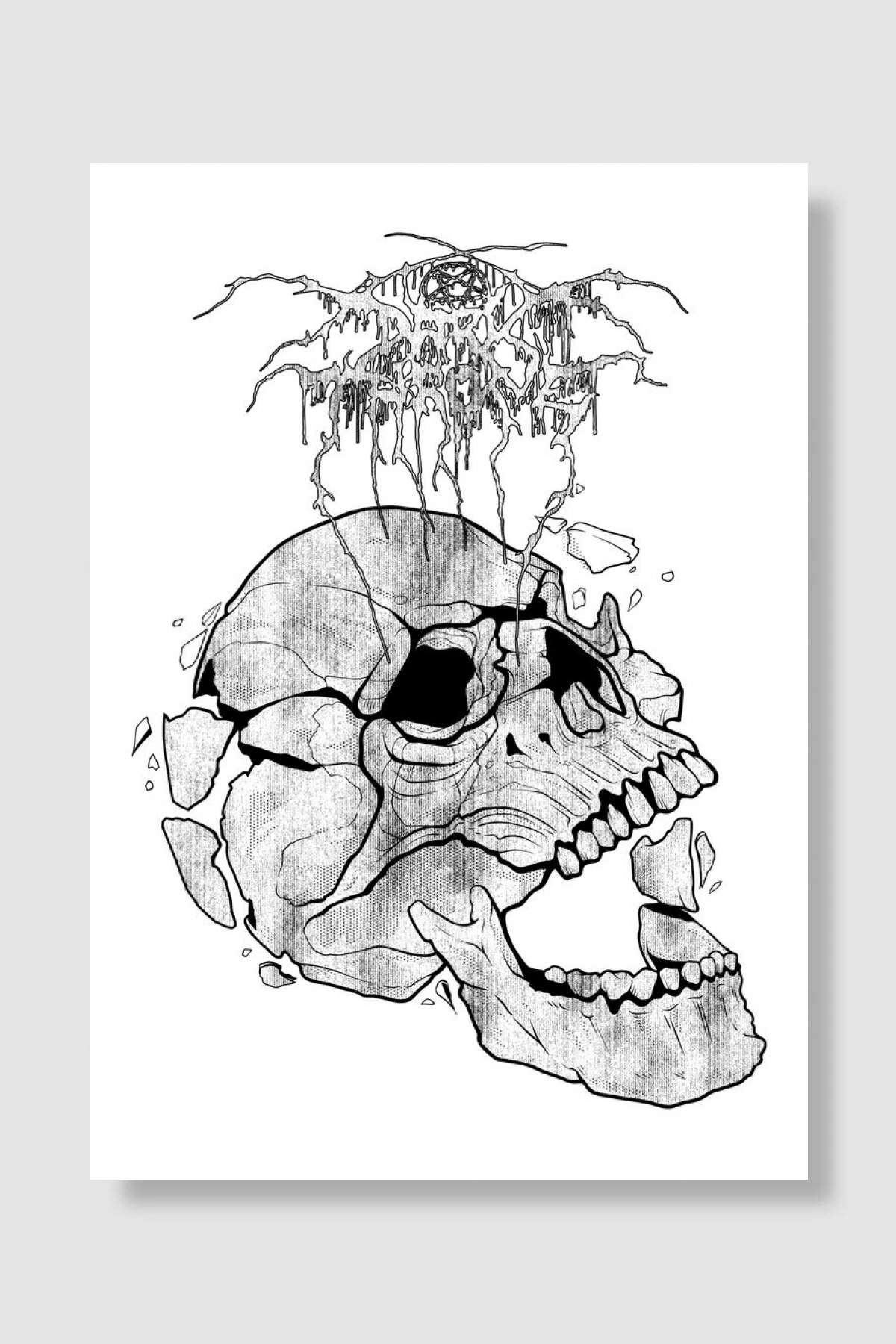 Under a Funeral Moon Müzik Poster Çerçevesiz Yüksek Kalite Müzik Afiş Duvar Poster