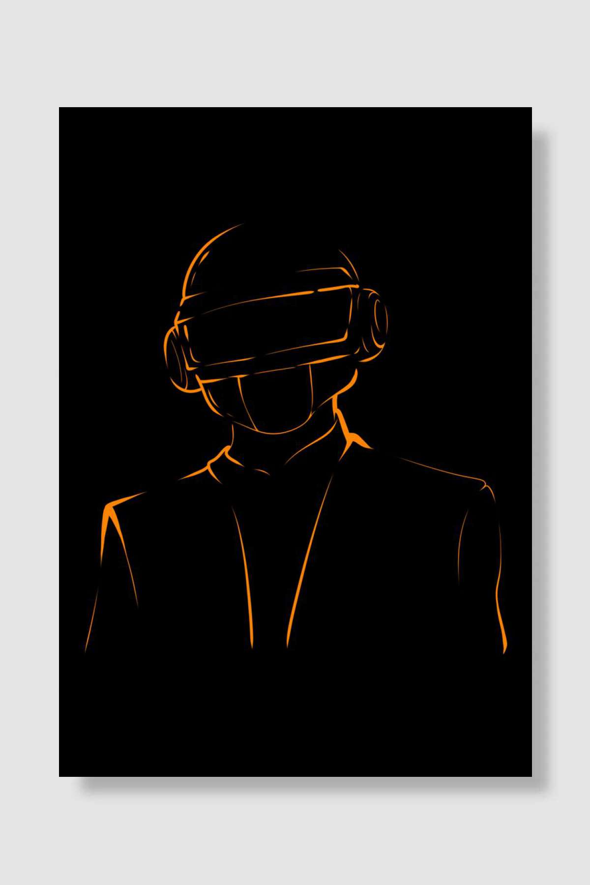Man Helmet Müzik Poster Çerçevesiz Yüksek Kalite Müzik Afiş Duvar Poster