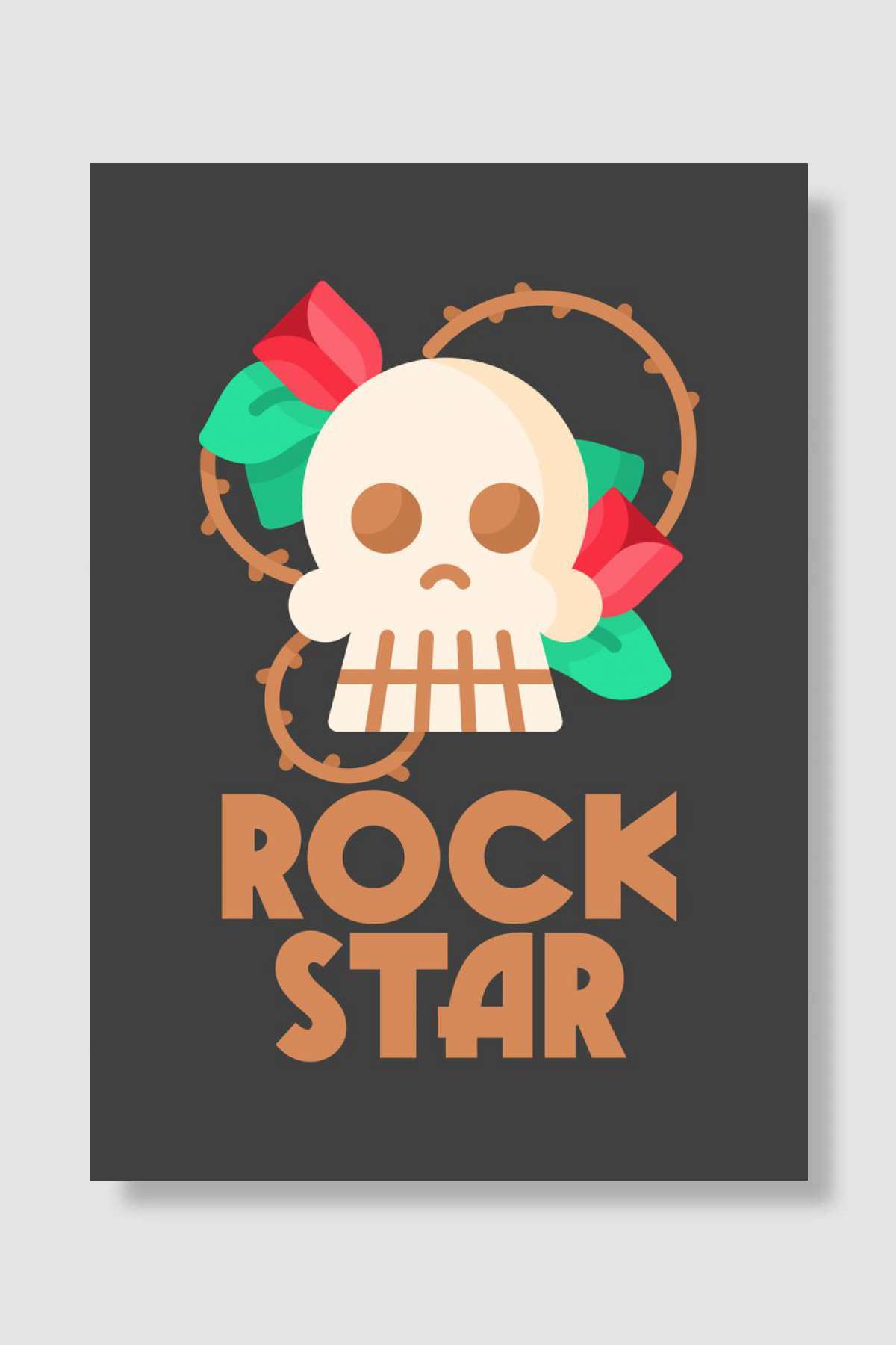 Rock And Roll Müzik Poster Çerçevesiz Yüksek Kalite Müzik Afiş Duvar Poster