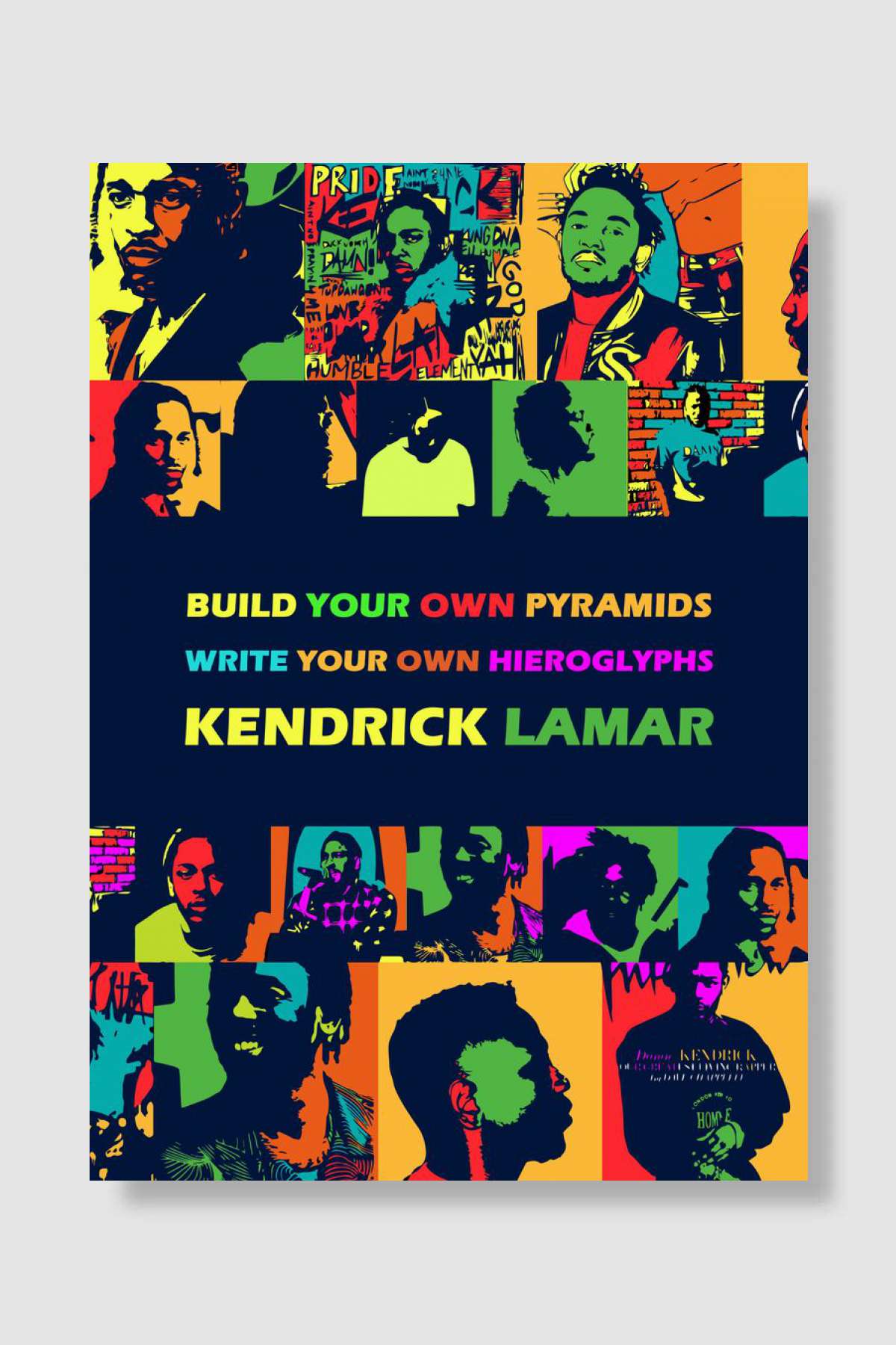 Kendrick Lamar rapper Müzik Poster Çerçevesiz Yüksek Kalite Müzik Afiş Duvar Poster