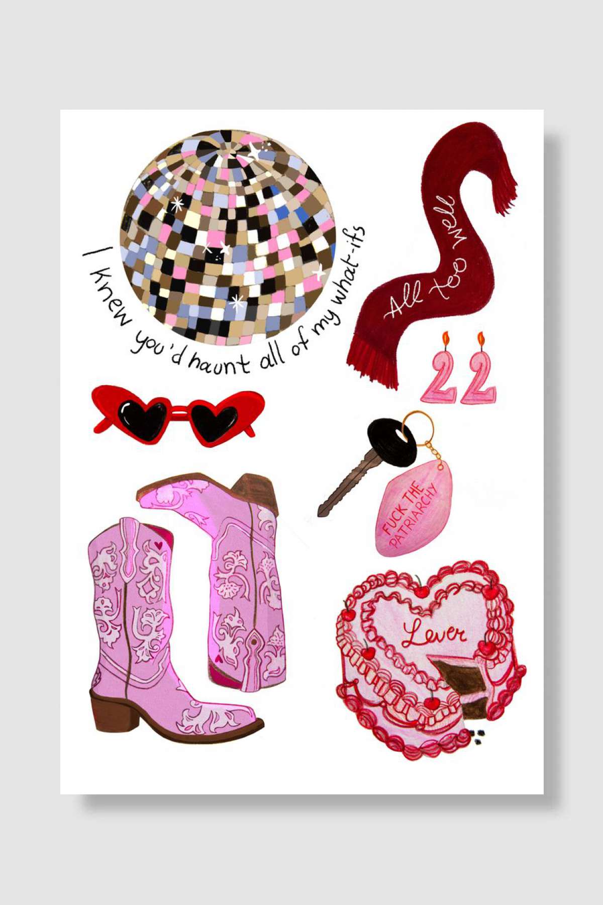 Eras Tour Collection Müzik Poster Çerçevesiz Yüksek Kalite Müzik Afiş Duvar Poster