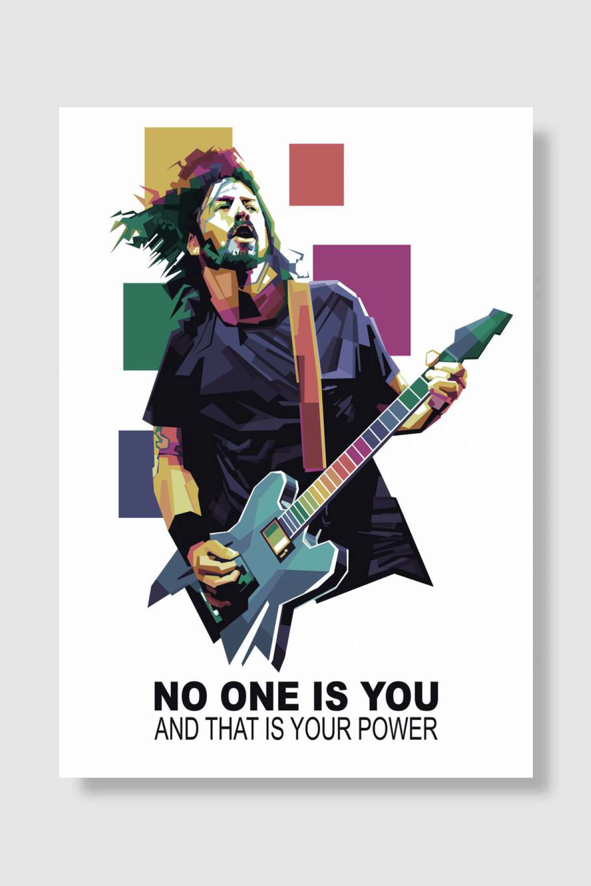 Rockstar Quotes Müzik Poster Çerçevesiz Yüksek Kalite Müzik Afiş Duvar Poster