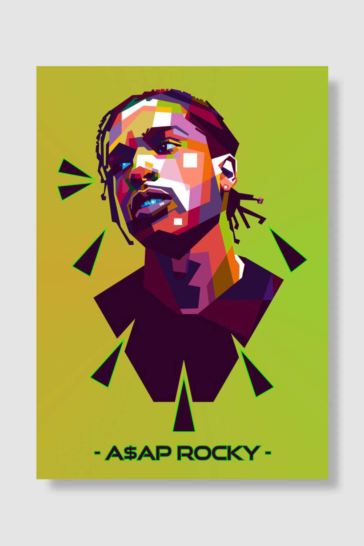 Asap Rocky Müzik Poster Çerçevesiz Yüksek Kalite Müzik Afiş Duvar Poster - En İyi Fiyatlarla