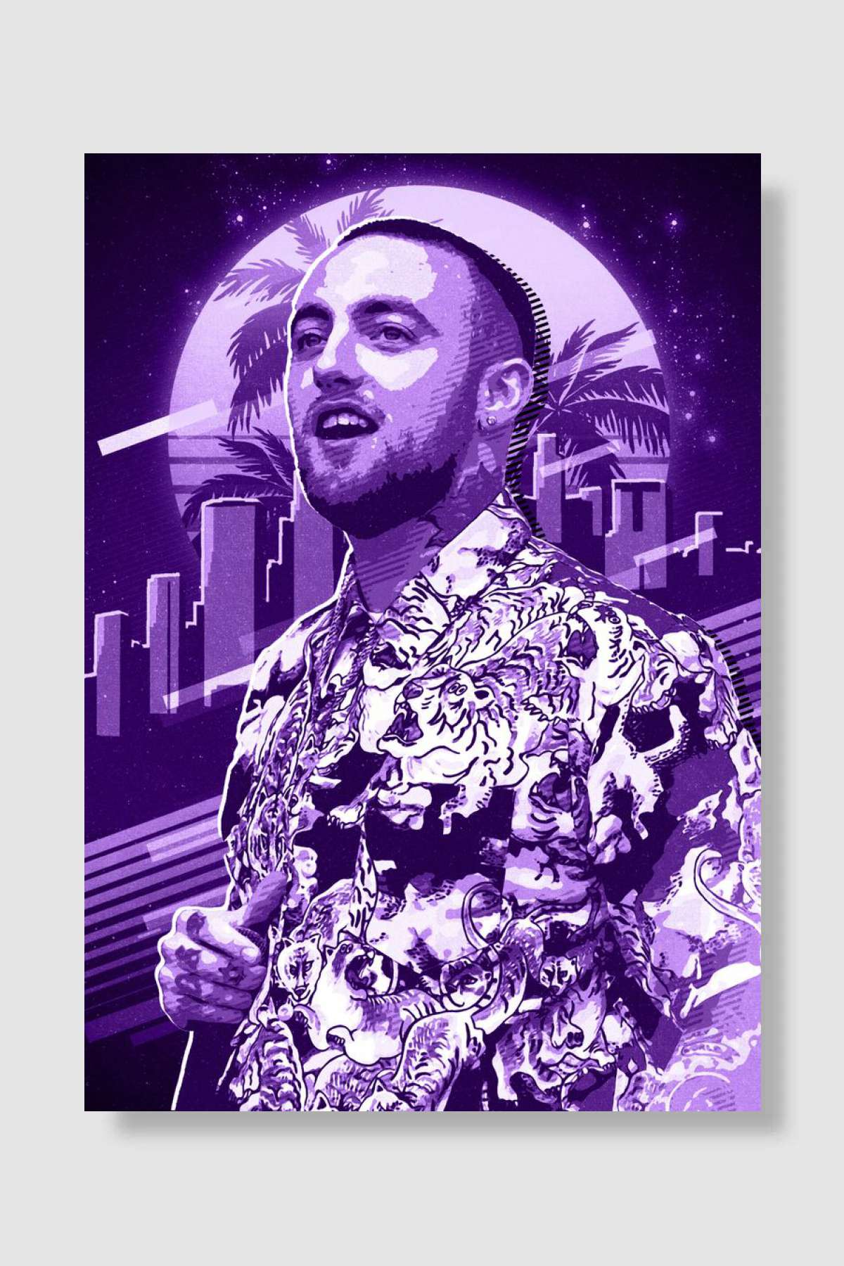 Mac Miller Müzik Poster Çerçevesiz Yüksek Kalite Müzik Afiş Duvar Poster