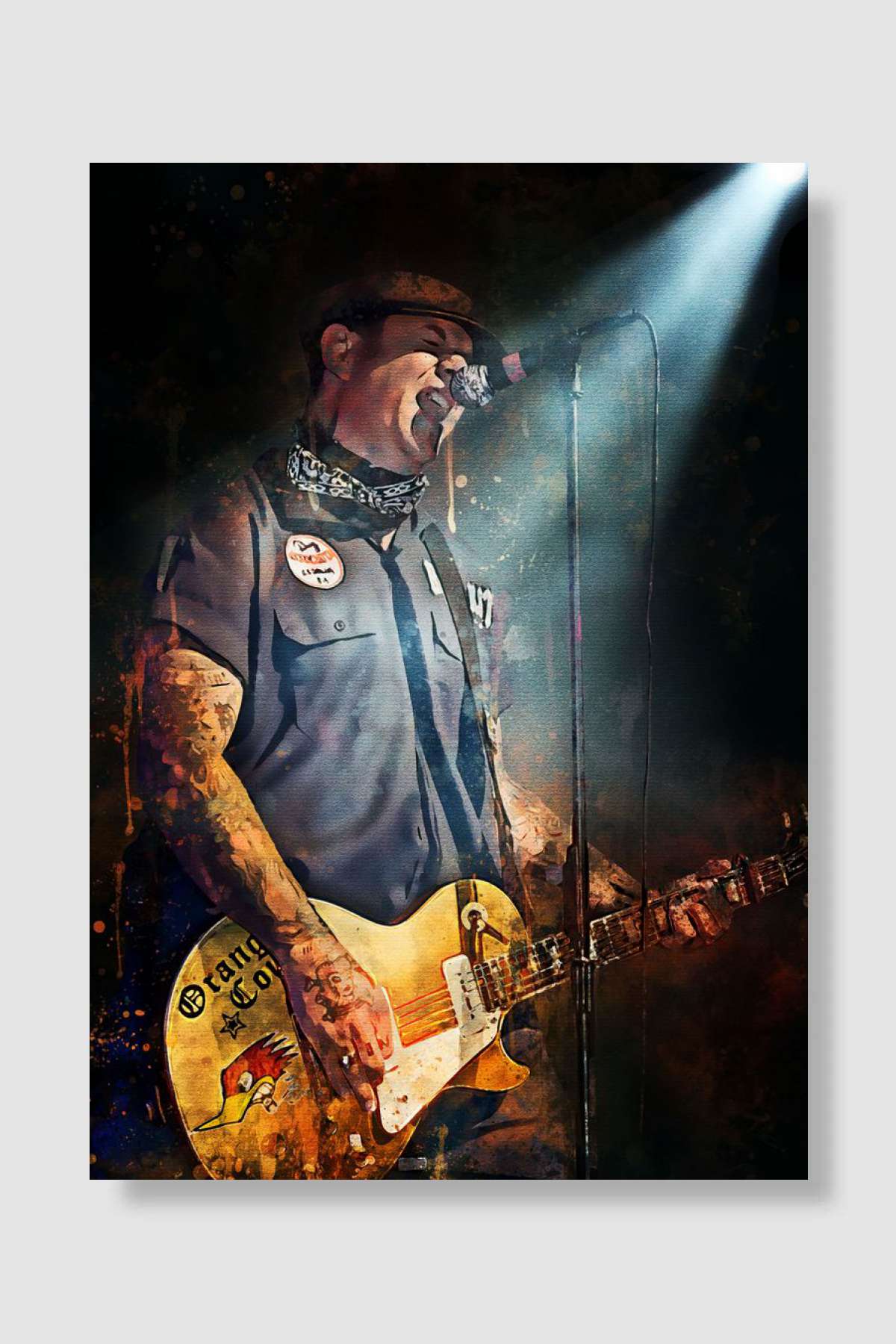 Mike Ness New 3 Müzik Poster Çerçevesiz Yüksek Kalite Müzik Afiş Duvar Poster