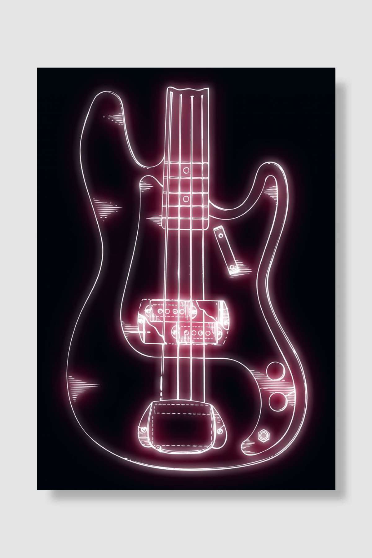 028 - 1961 Fender Bass Müzik Poster Çerçevesiz Yüksek Kalite Müzik Afiş Duvar Poster