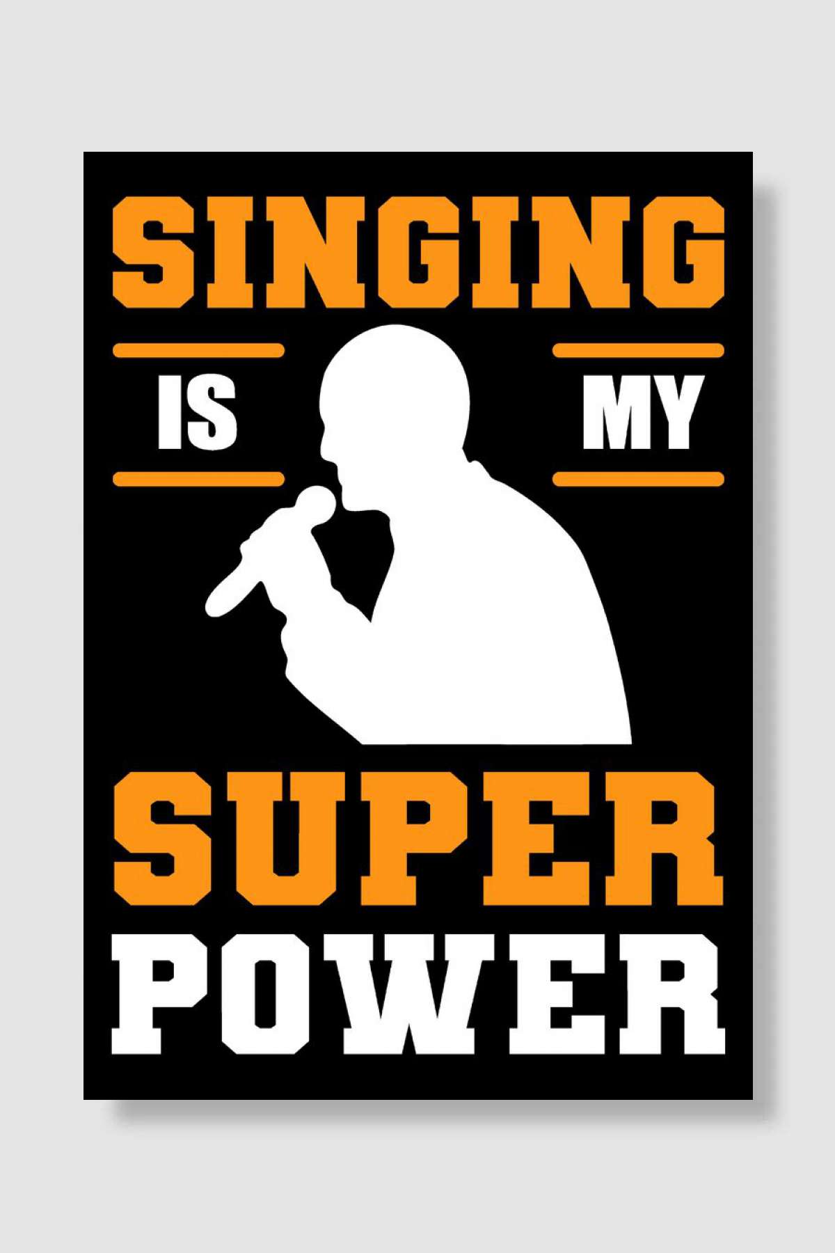 My Superpower Musician Gif Müzik Poster Çerçevesiz Yüksek Kalite Müzik Afiş Duvar Poster