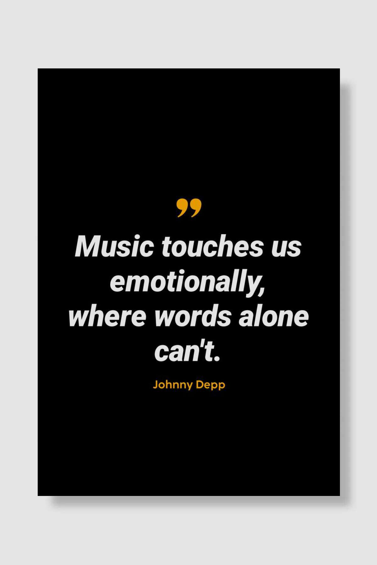 Johnny Depp Müzik Poster Çerçevesiz Yüksek Kalite Müzik Afiş Duvar Poster