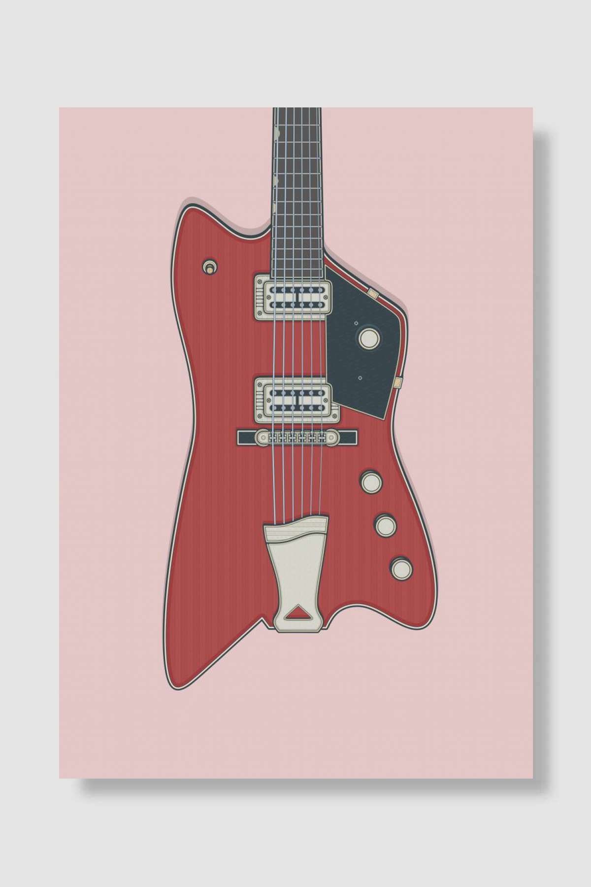Jupiter Guitar Müzik Poster Çerçevesiz Yüksek Kalite Müzik Afiş Duvar Poster