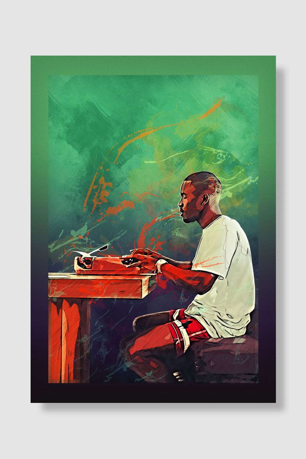Frank Ocean Müzik Poster Çerçevesiz Yüksek Kalite Müzik Afiş Duvar Poster