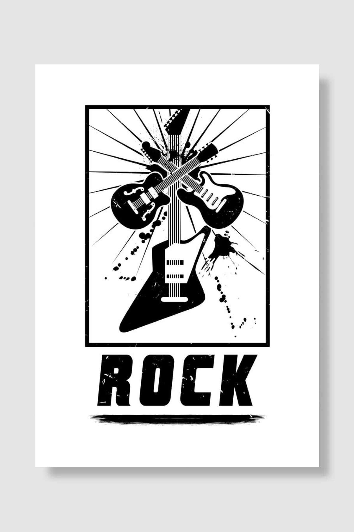 Rock Müzik Poster Çerçevesiz Yüksek Kalite Müzik Afiş Duvar Poster