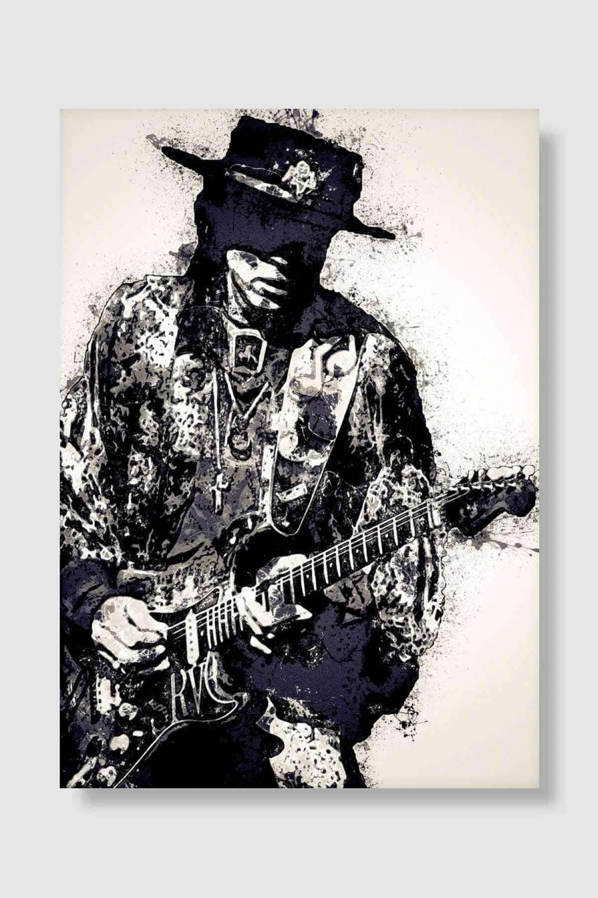 Stevie Ray Vaughan Art 16 Müzik Poster Çerçevesiz Yüksek Kalite Müzik Afiş Duvar Poster