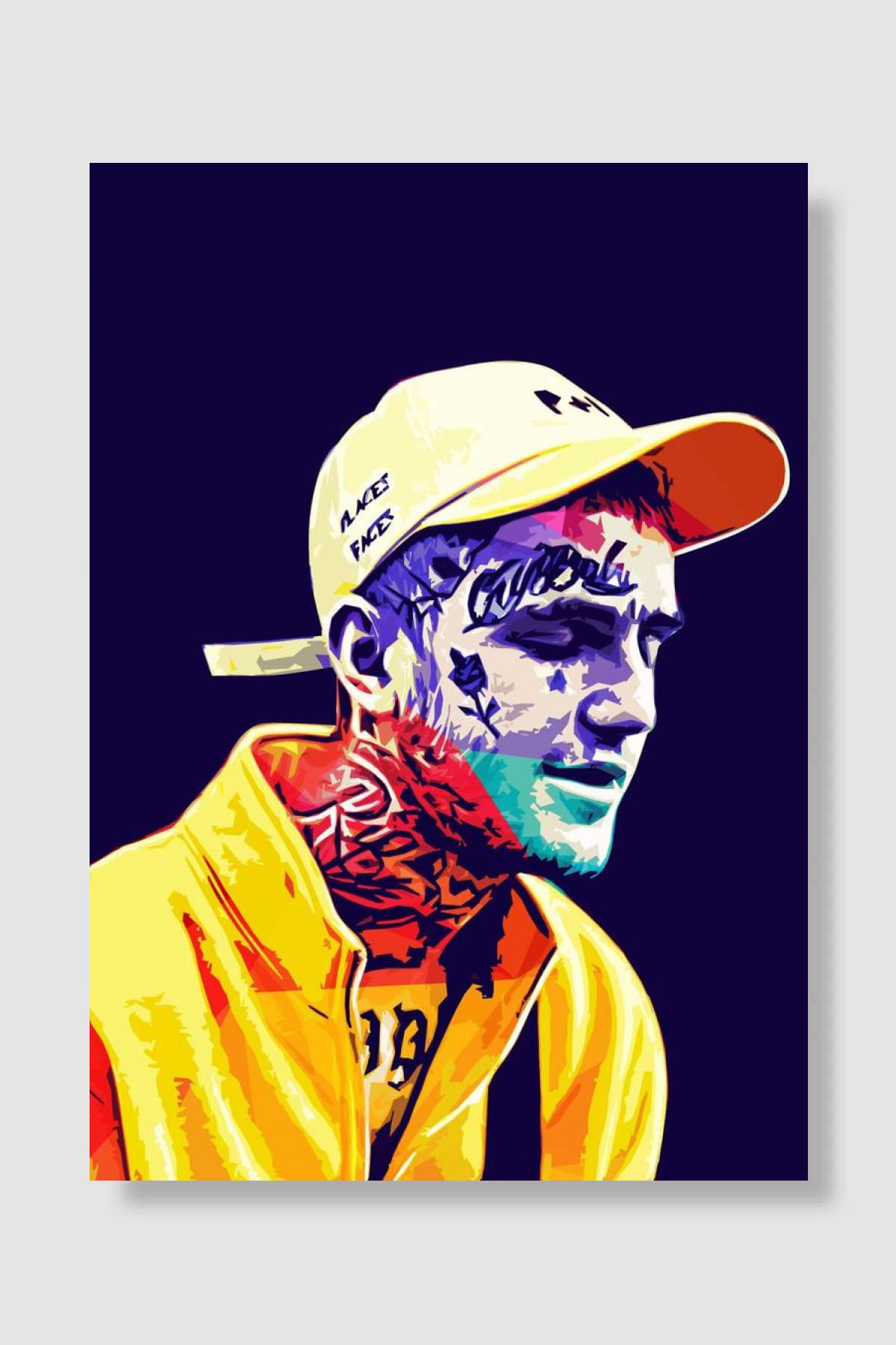 Lil Peep Müzik Poster Çerçevesiz Yüksek Kalite Müzik Afiş Duvar Poster