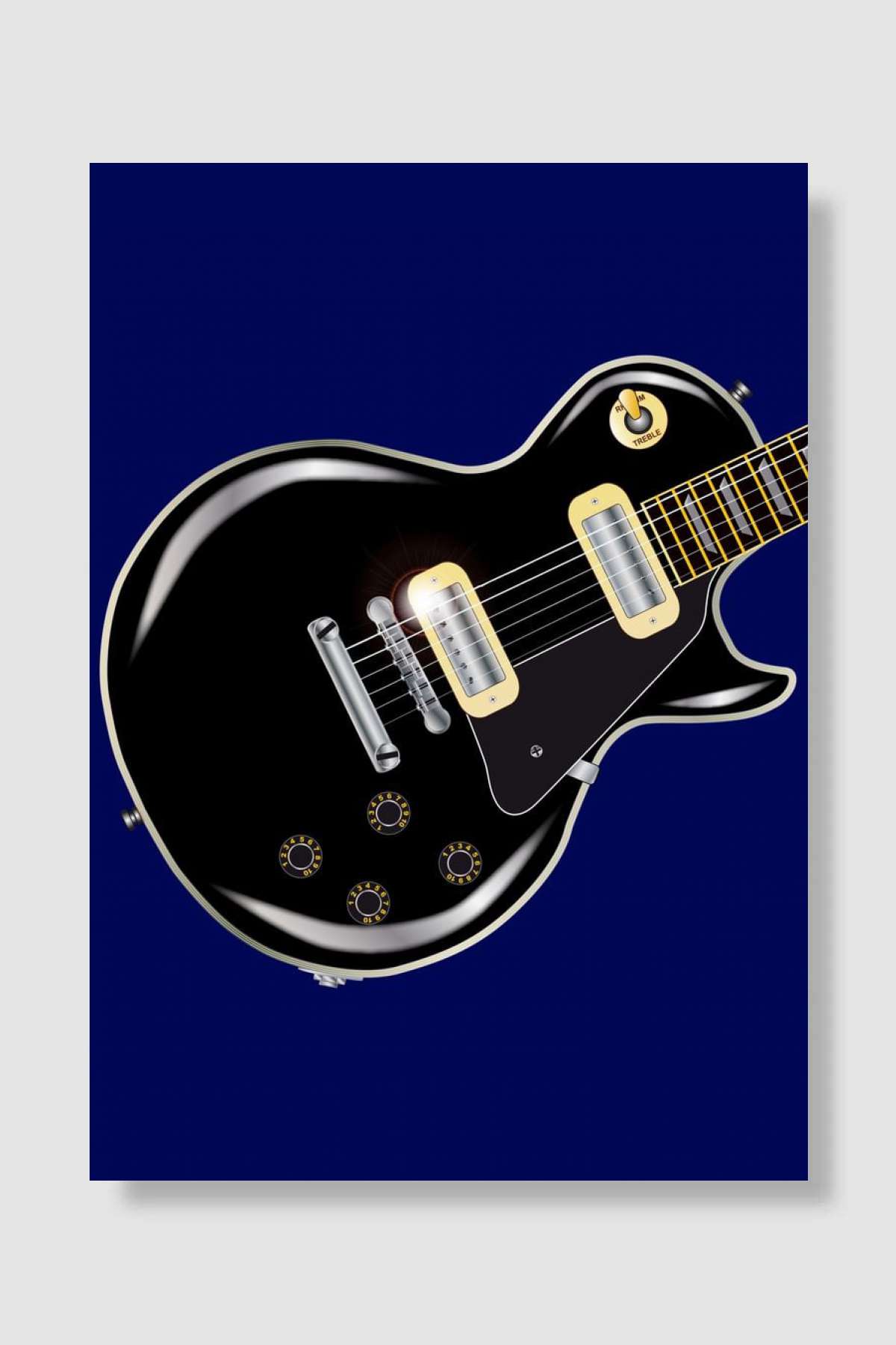 Electric Guitar Müzik Poster Çerçevesiz Yüksek Kalite Müzik Afiş Duvar Poster