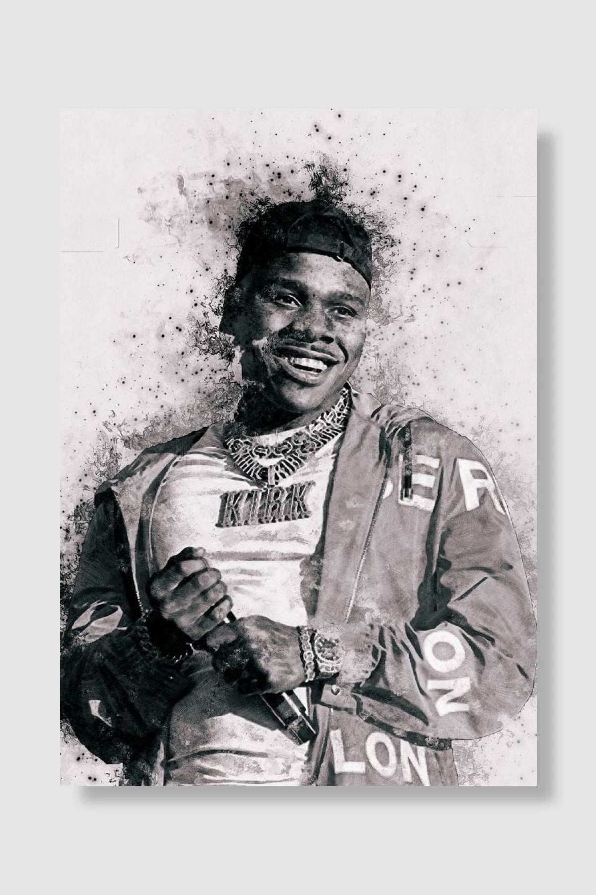 dababy Müzik Poster Çerçevesiz Yüksek Kalite Müzik Afiş Duvar Poster