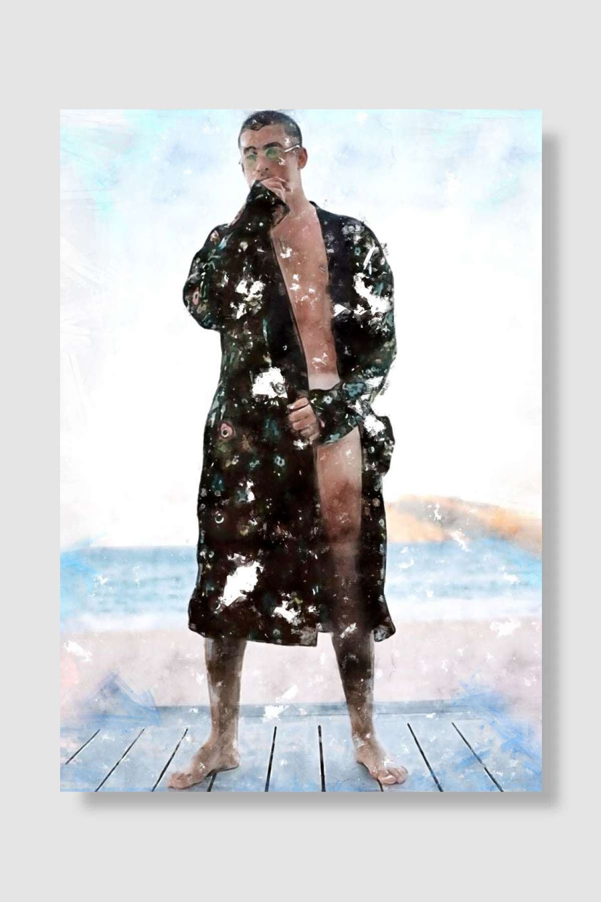 Bad Bunny 73 Müzik Poster Çerçevesiz Yüksek Kalite Müzik Afiş Duvar Poster