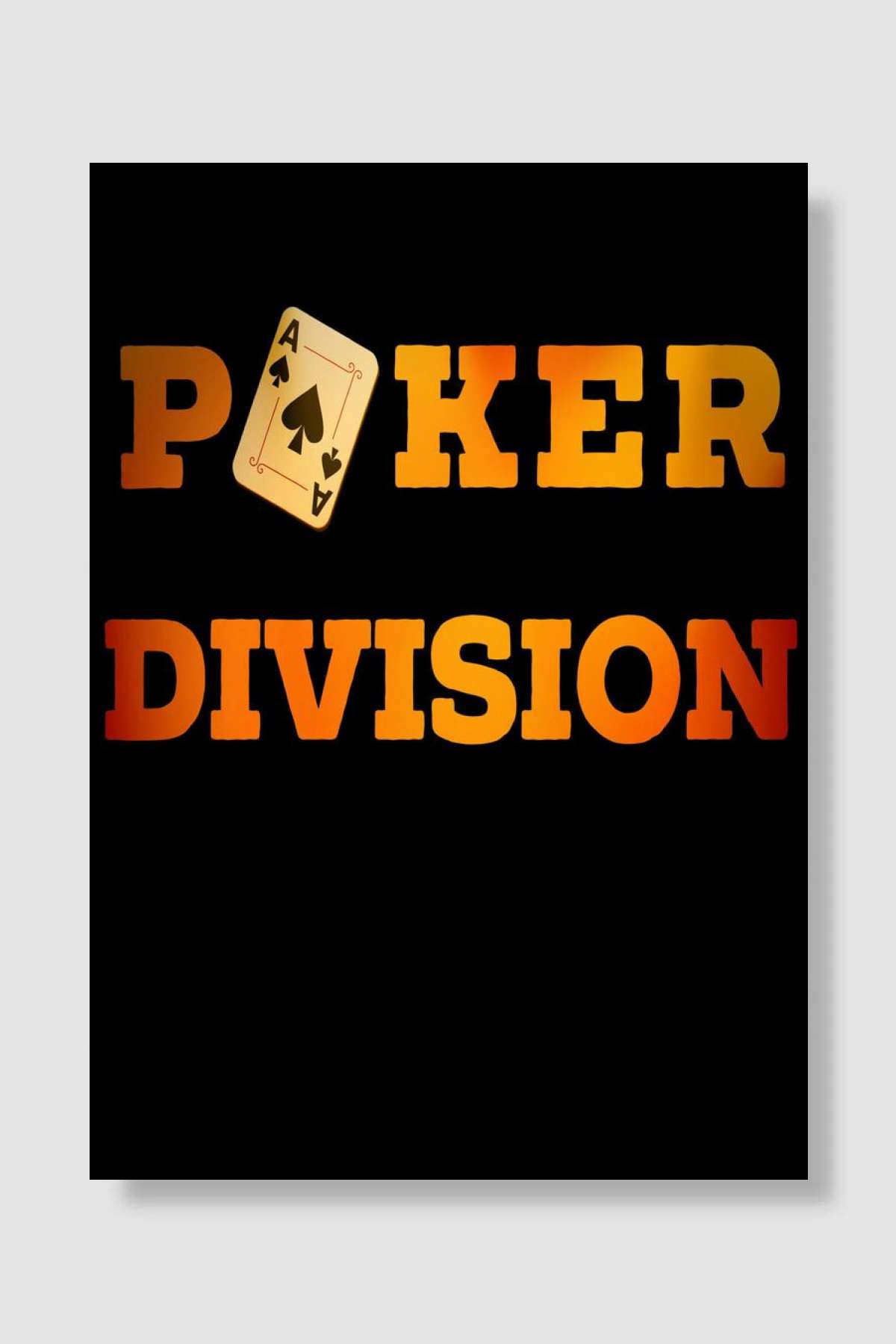 Poker Division Casino Card Müzik Poster Çerçevesiz Yüksek Kalite Müzik Afiş Duvar Poster