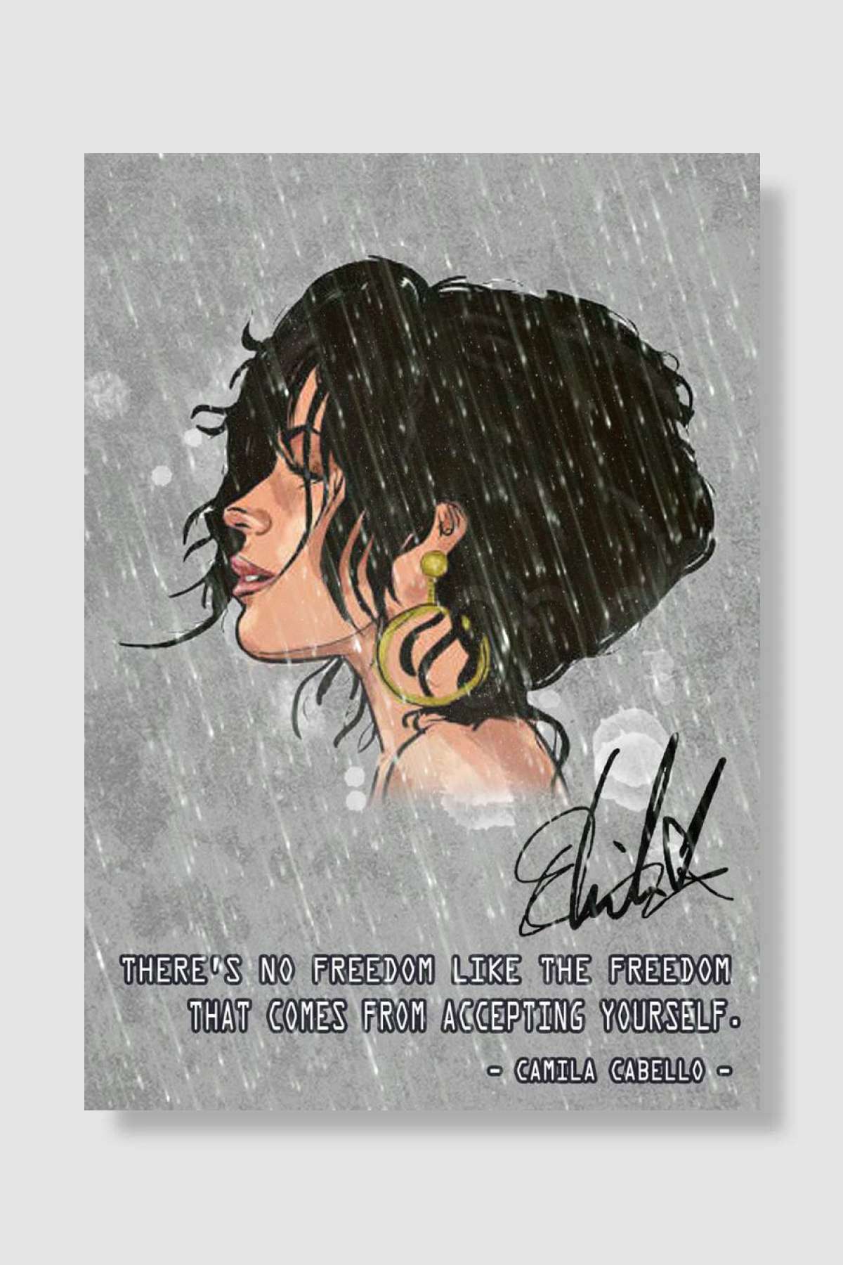 Camila Cabello Canvas Müzik Poster Çerçevesiz Yüksek Kalite Müzik Afiş Duvar Poster