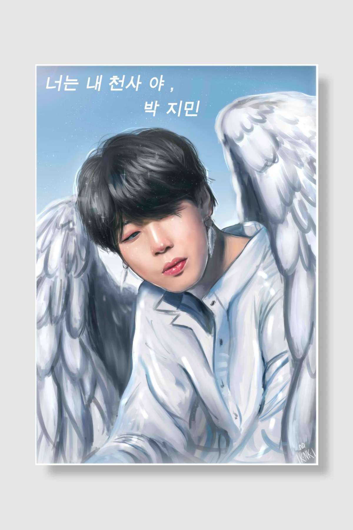 Park Jimin BTS Müzik Poster Çerçevesiz Yüksek Kalite Müzik Afiş Duvar Poster