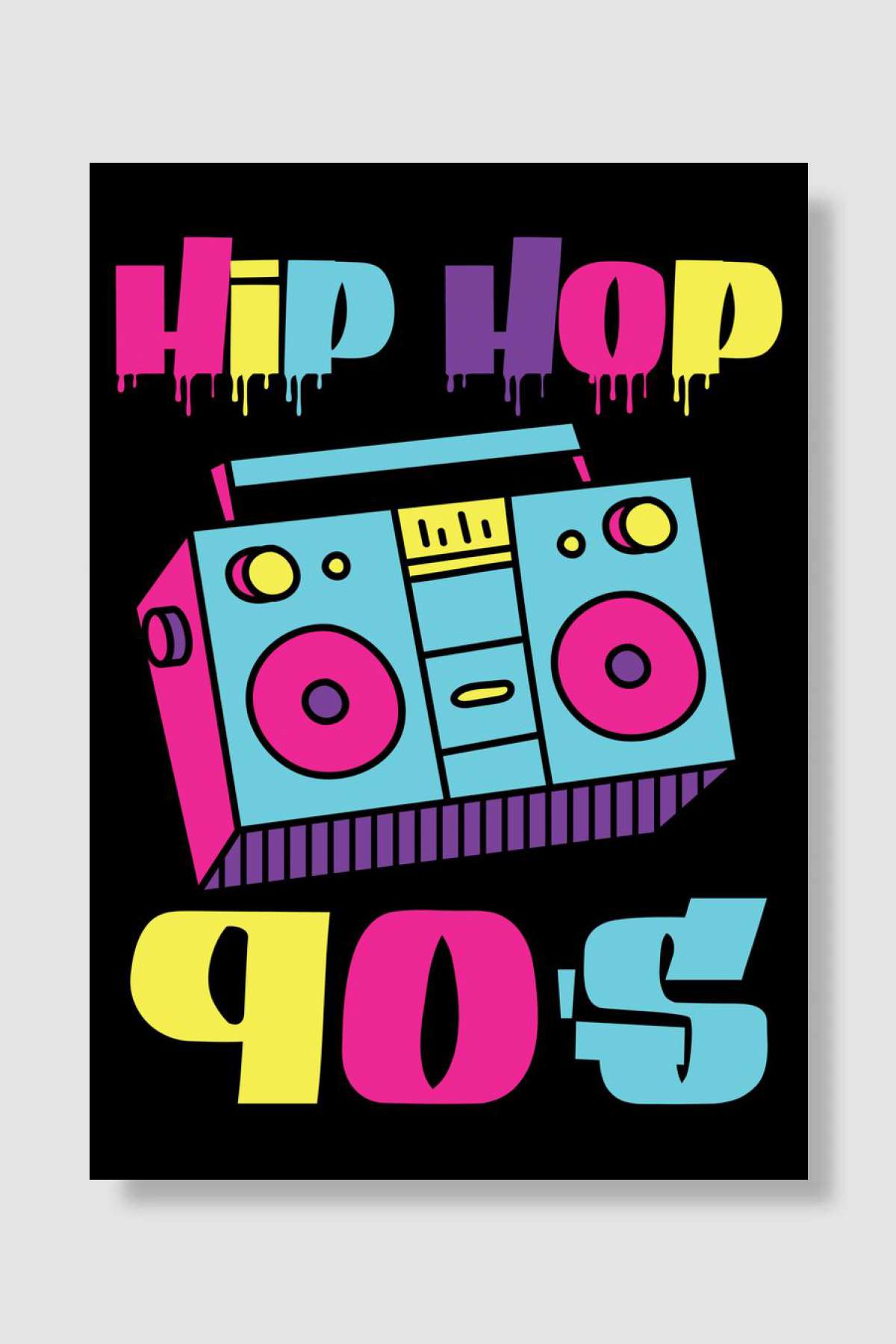 Retro Fashion Müzik Poster Çerçevesiz Yüksek Kalite Müzik Afiş Duvar Poster