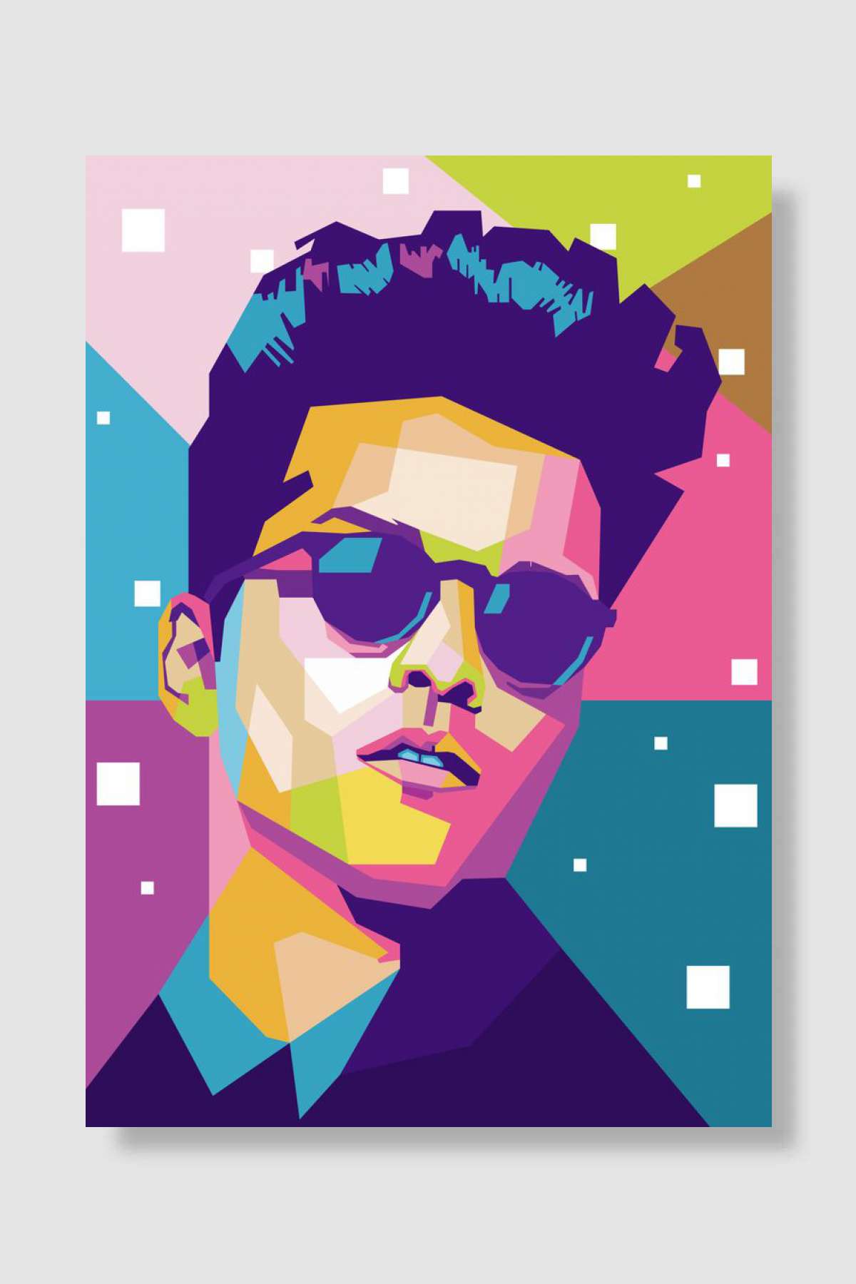 Bruno Mars Müzik Poster Çerçevesiz Yüksek Kalite Müzik Afiş Duvar Poster