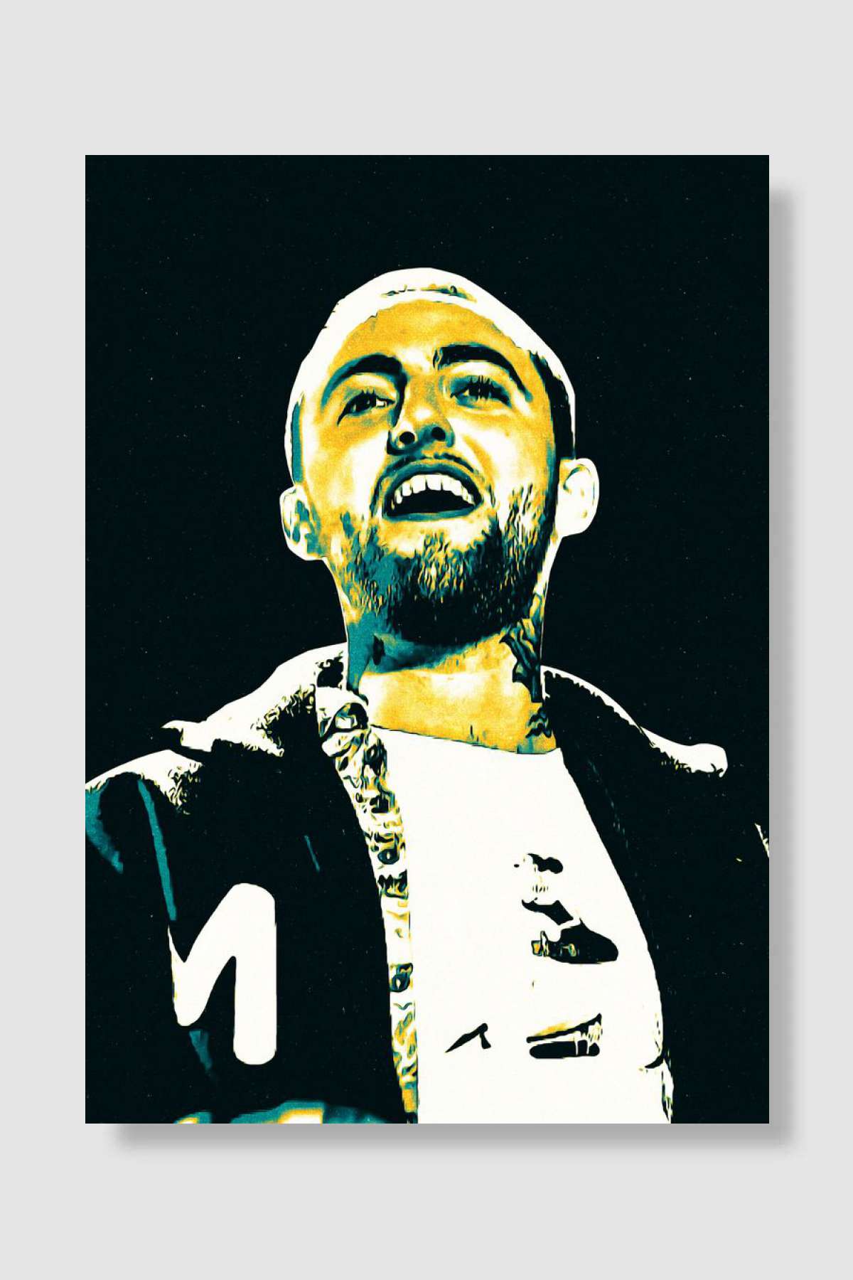 MAC MILLER Müzik Poster Çerçevesiz Yüksek Kalite Müzik Afiş Duvar Poster