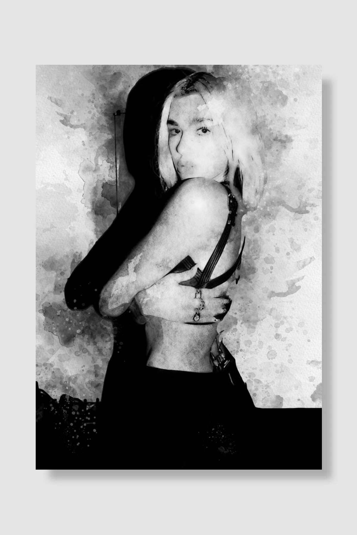 Dua Lipa Müzik Poster Çerçevesiz Yüksek Kalite Müzik Afiş Duvar Poster