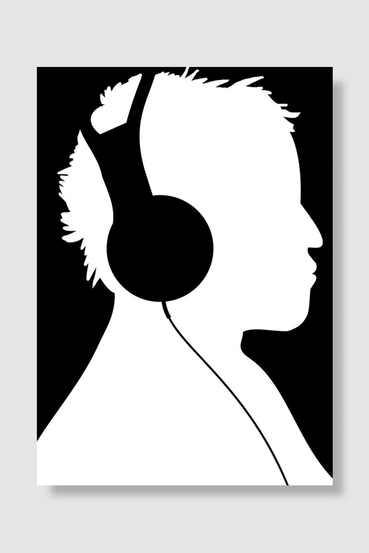 Listening to music Müzik Poster Çerçevesiz Yüksek Kalite Müzik Afiş Duvar Poster