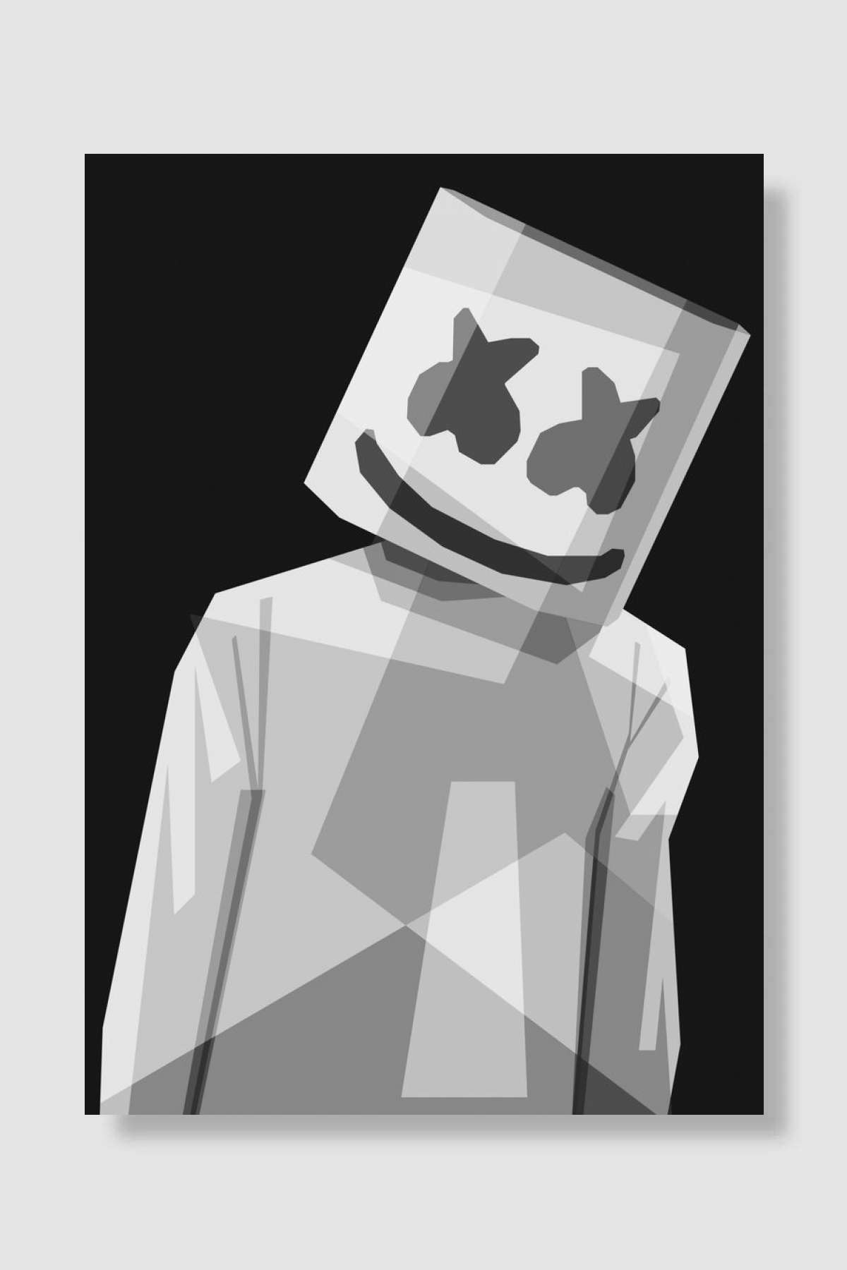 Marshmello Müzik Poster Çerçevesiz Yüksek Kalite Müzik Afiş Duvar Poster