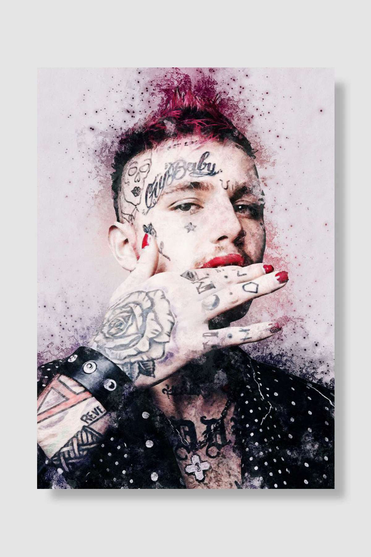 Lil Peep Müzik Poster Çerçevesiz Yüksek Kalite Müzik Afiş Duvar Poster