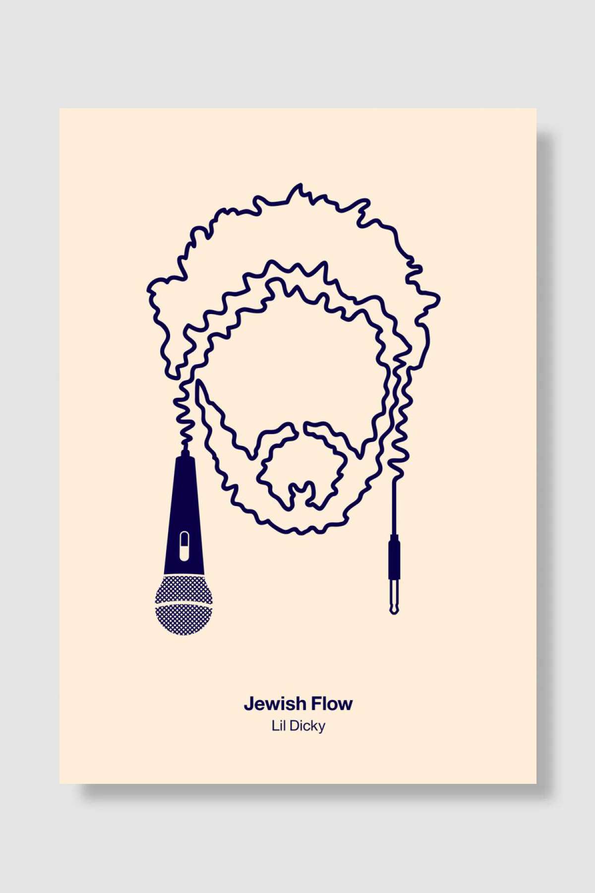 Jewish flow Müzik Poster Çerçevesiz Yüksek Kalite Müzik Afiş Duvar Poster