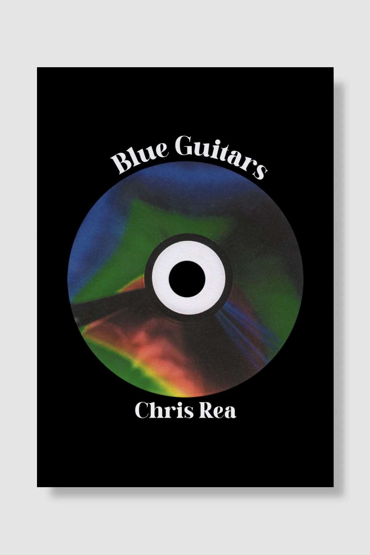blue guitar Müzik Poster Çerçevesiz Yüksek Kalite Müzik Afiş Duvar Poster