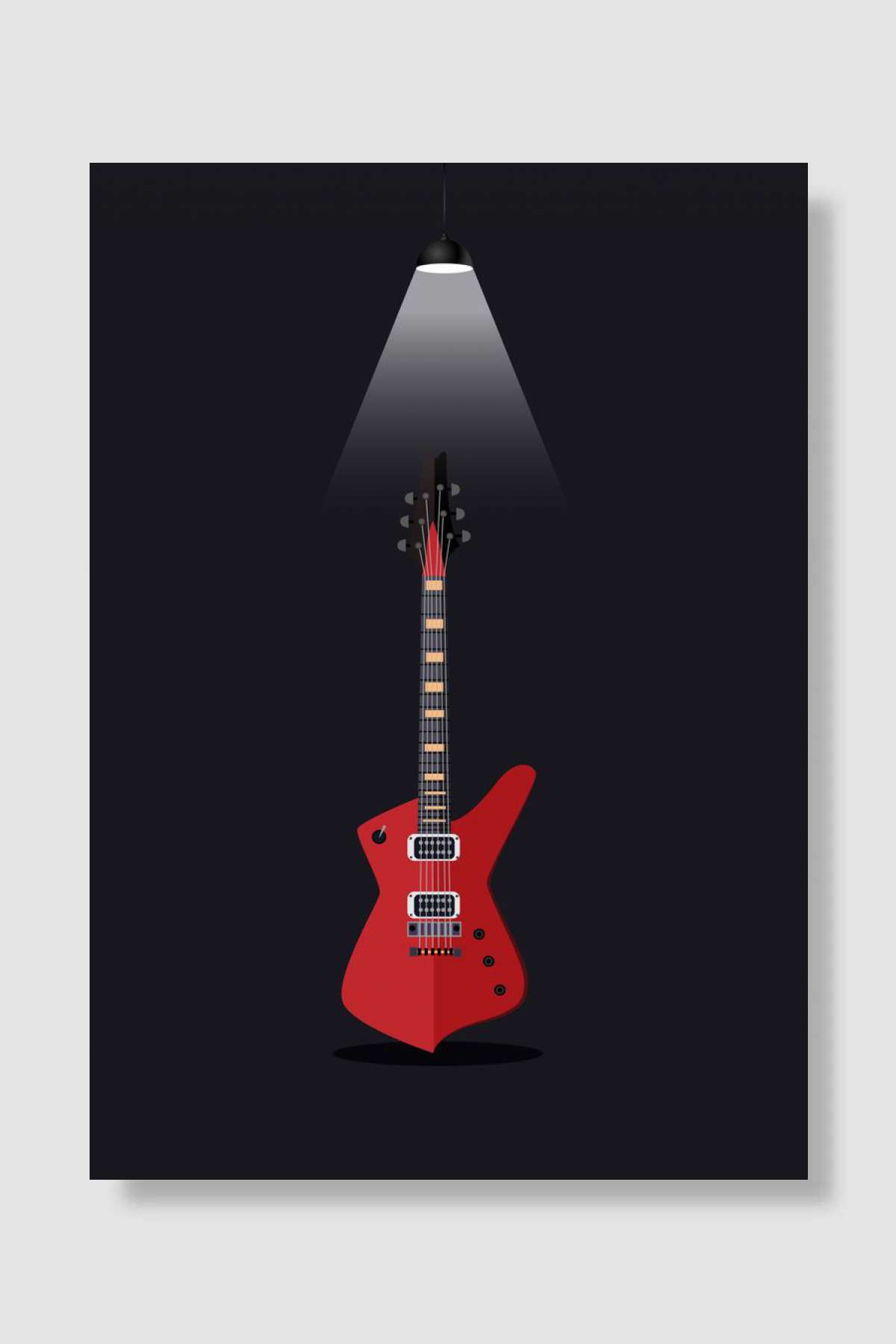 Guitar Müzik Poster Çerçevesiz Yüksek Kalite Müzik Afiş Duvar Poster