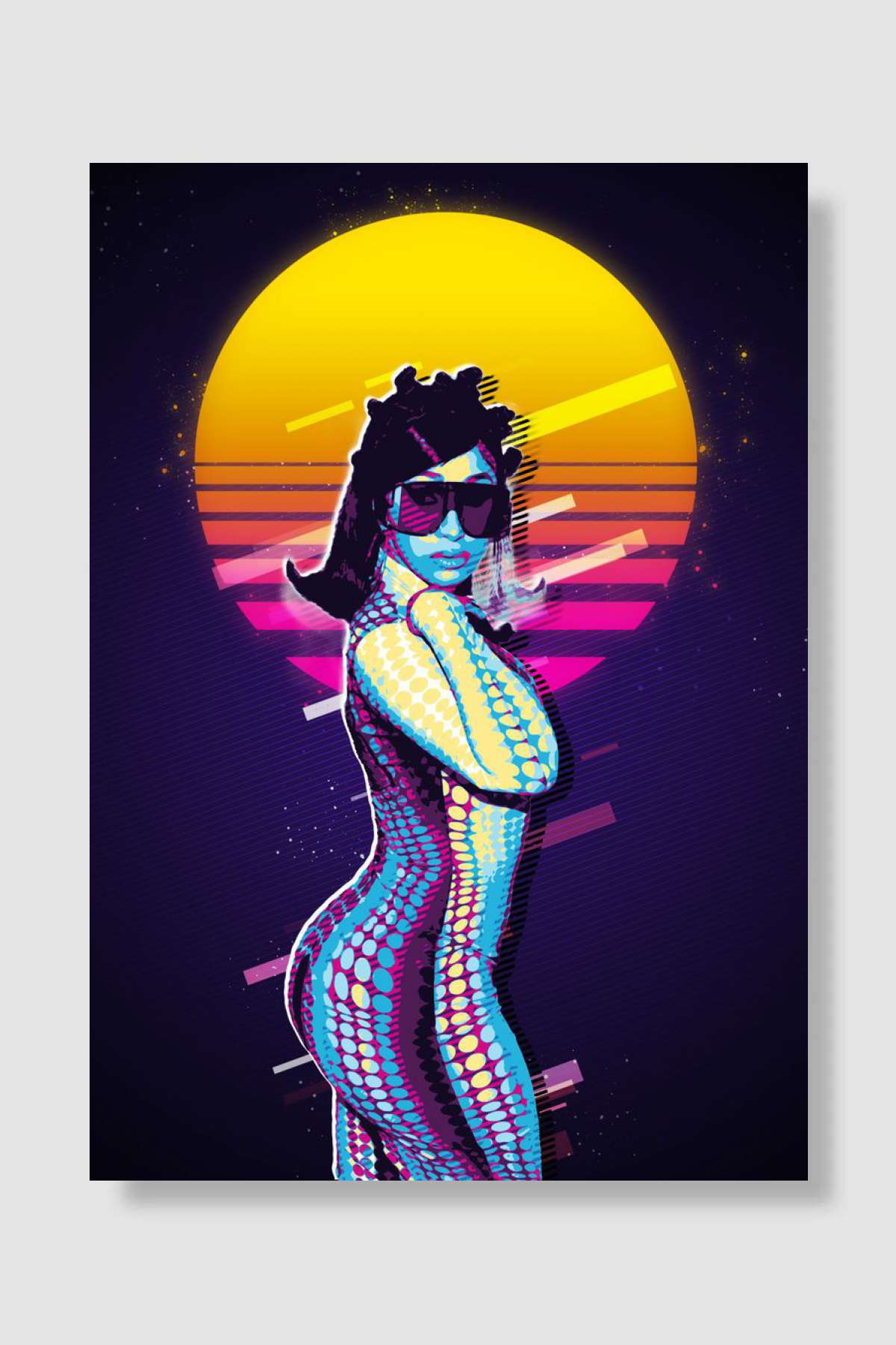 Cardi B Müzik Poster Çerçevesiz Yüksek Kalite Müzik Afiş Duvar Poster - En İyi Fiyatlarla