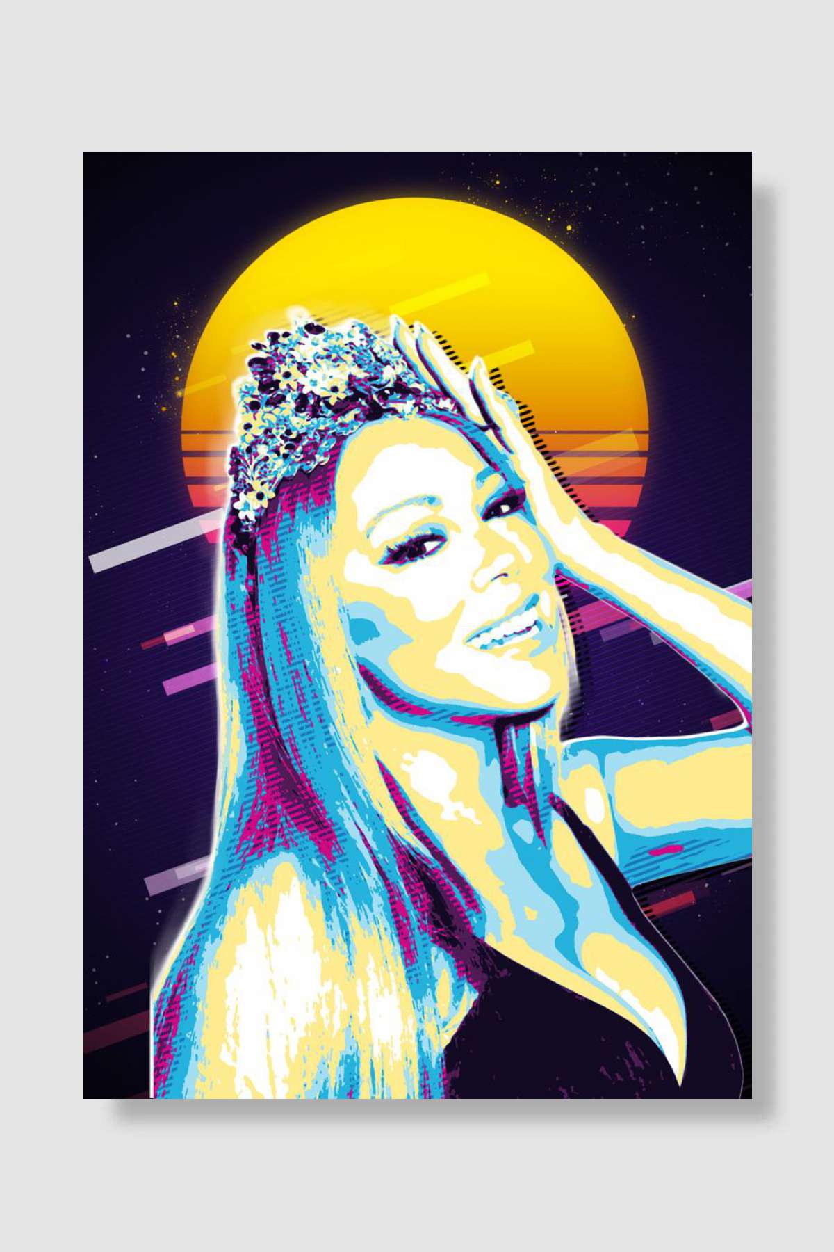 Mariah Carey Müzik Poster Çerçevesiz Yüksek Kalite Müzik Afiş Duvar Poster