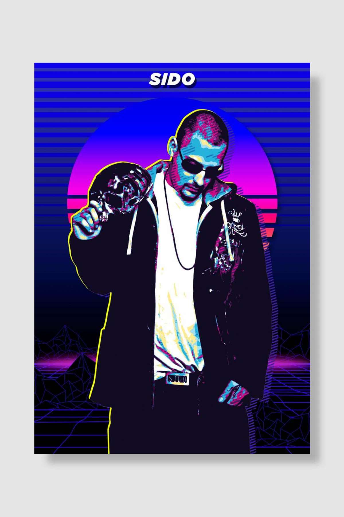 sido Müzik Poster Çerçevesiz Yüksek Kalite Müzik Afiş Duvar Poster