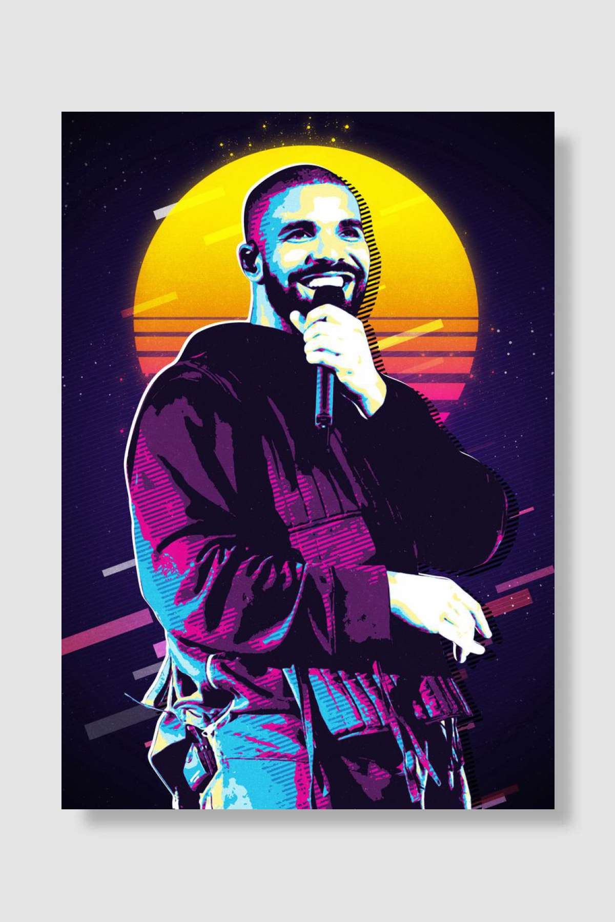 Drake Müzik Poster Çerçevesiz Yüksek Kalite Müzik Afiş Duvar Poster