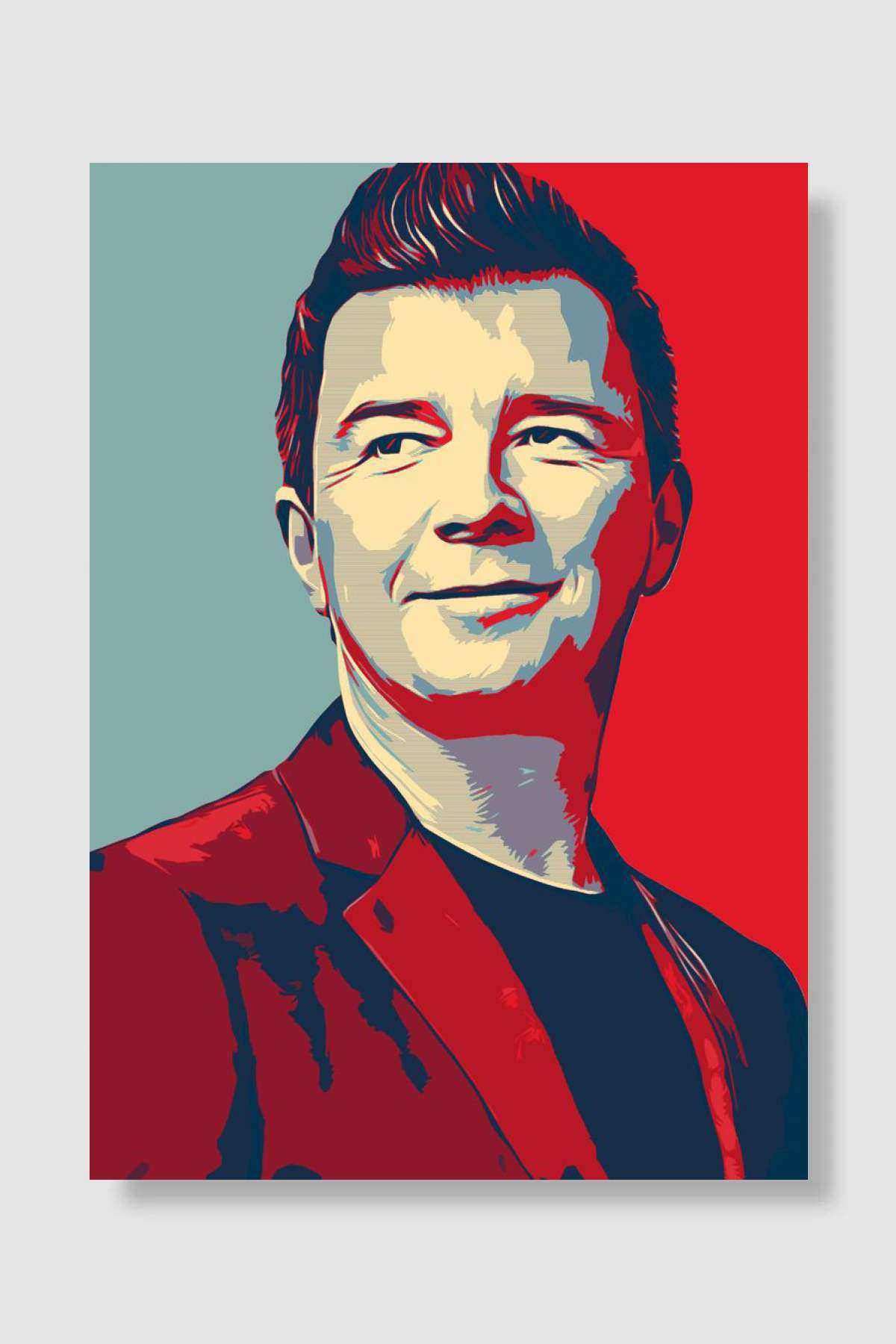 Rick Astley Müzik Poster Çerçevesiz Yüksek Kalite Müzik Afiş Duvar Poster