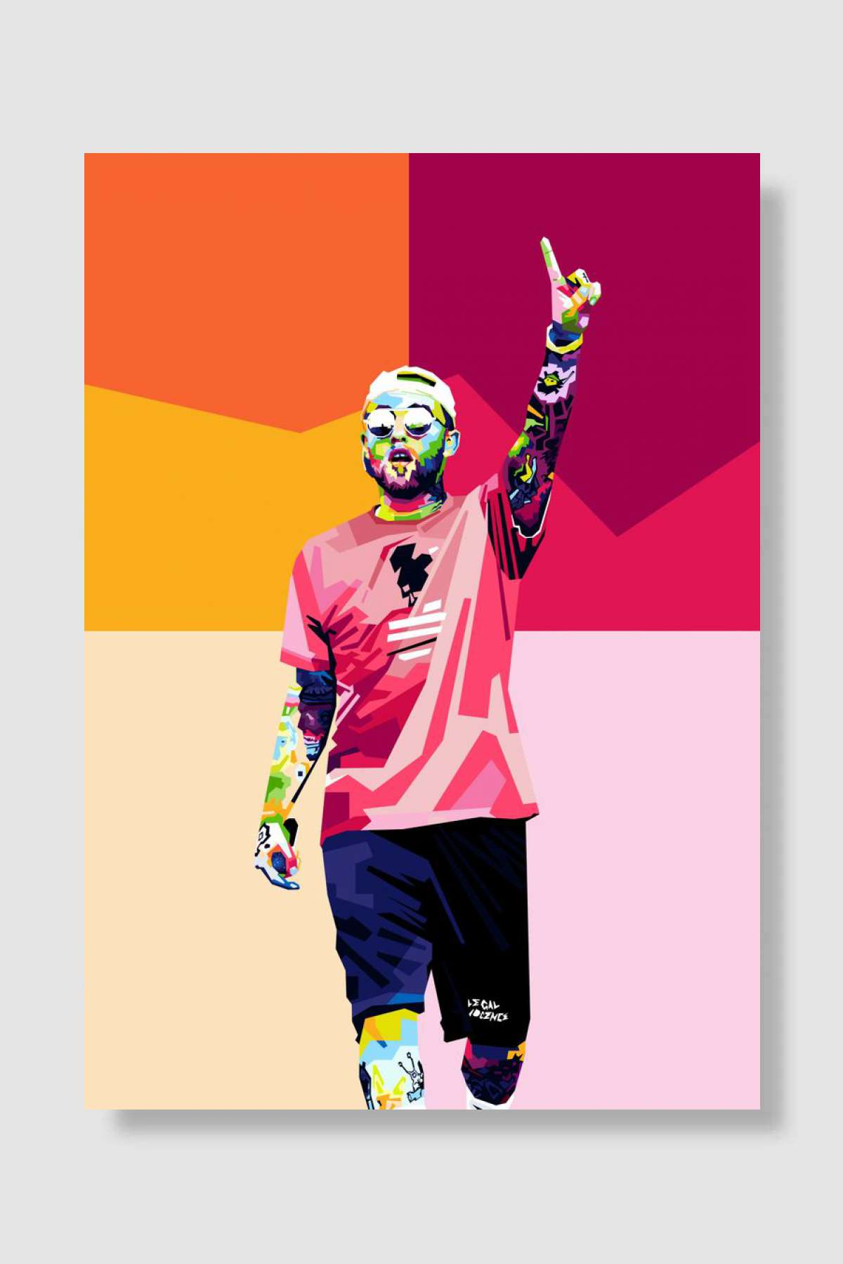 Mac Miller Müzik Poster Çerçevesiz Yüksek Kalite Müzik Afiş Duvar Poster