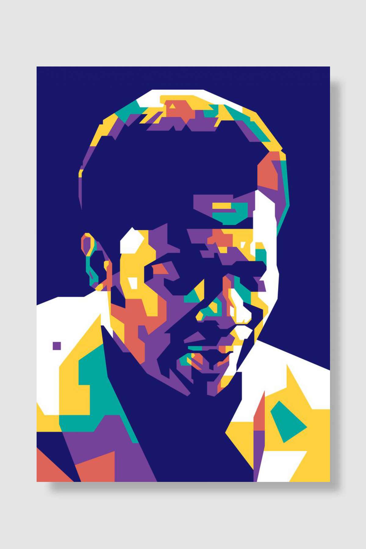 BB King Pop Art WPAP Müzik Poster Çerçevesiz Yüksek Kalite Müzik Afiş Duvar Poster