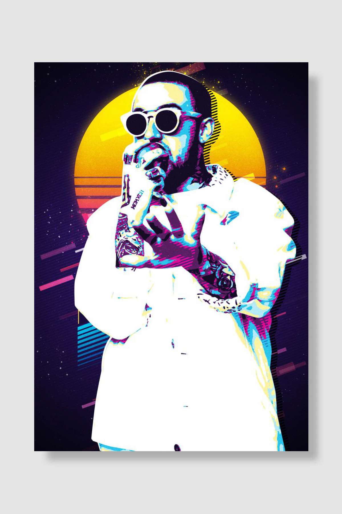 Mac Miller Müzik Poster Çerçevesiz Yüksek Kalite Müzik Afiş Duvar Poster