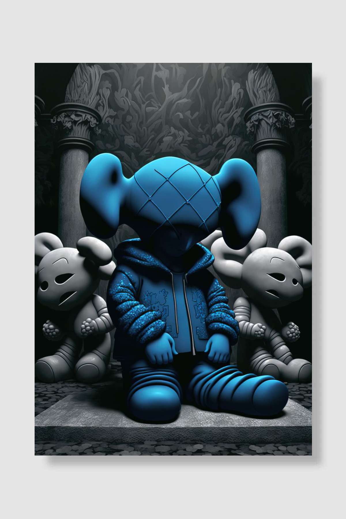 Hypebeast Kaws Müzik Poster Çerçevesiz Yüksek Kalite Müzik Afiş Duvar Poster