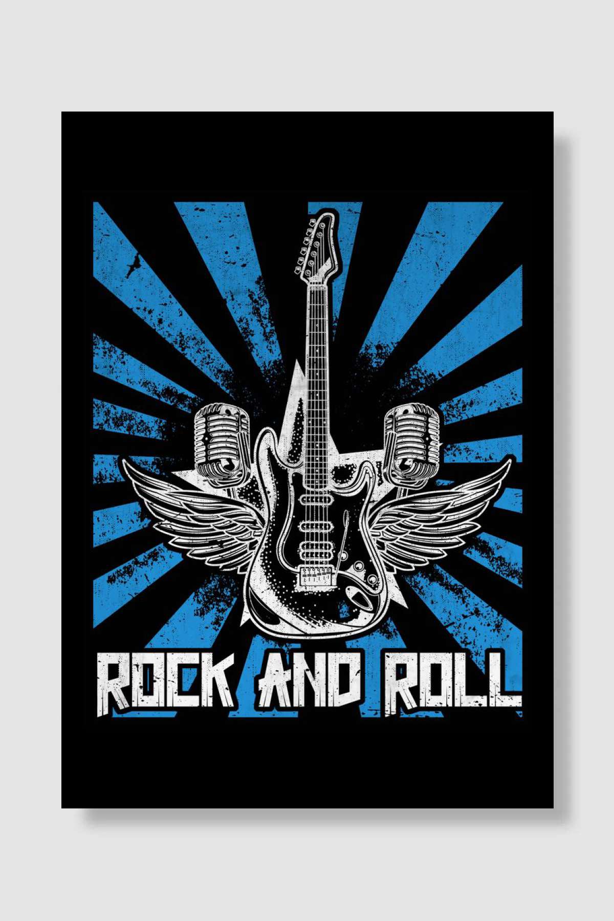 Guitar Wings Guitarist Müzik Poster Çerçevesiz Yüksek Kalite Müzik Afiş Duvar Poster