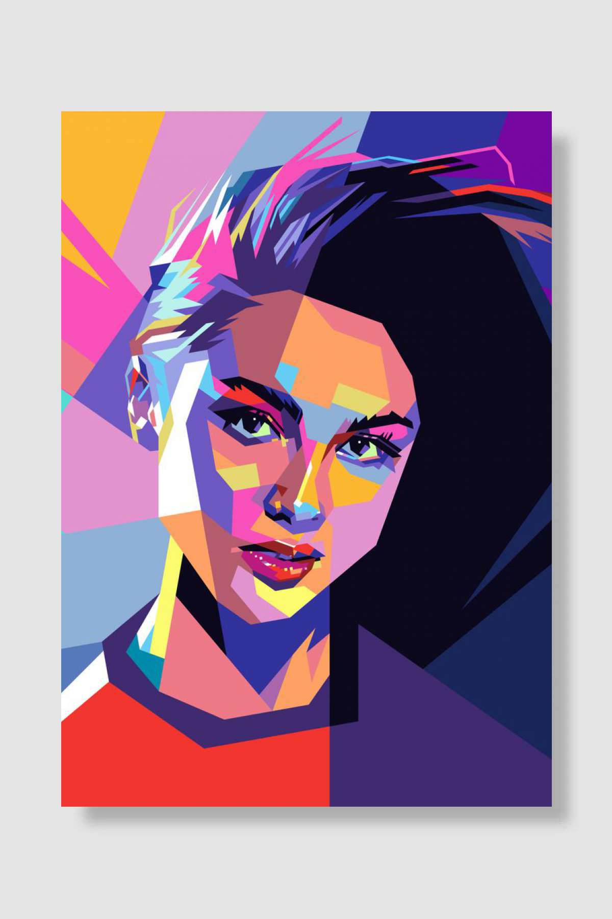 Olivia Rodrigo WPAP Müzik Poster Çerçevesiz Yüksek Kalite Müzik Afiş Duvar Poster