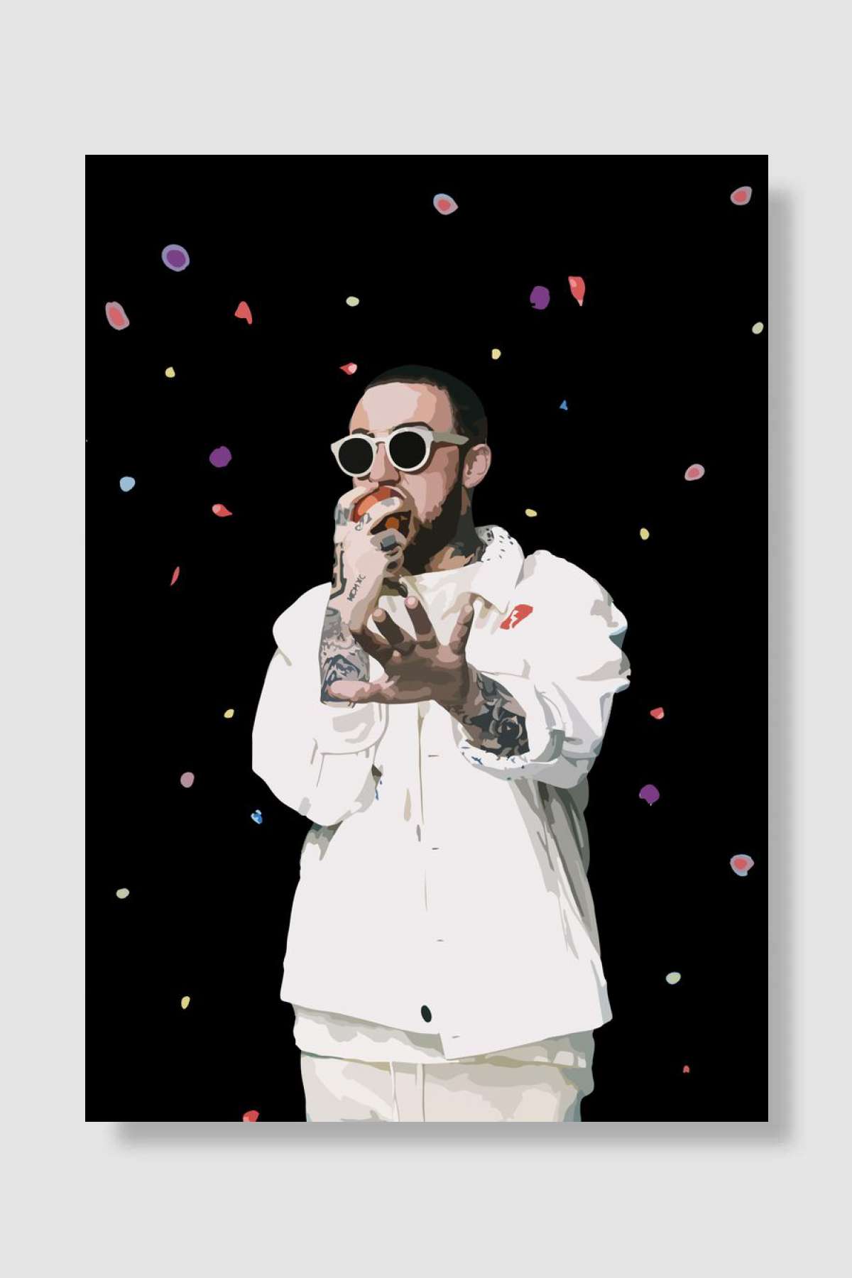 Mac Miller Müzik Poster Çerçevesiz Yüksek Kalite Müzik Afiş Duvar Poster