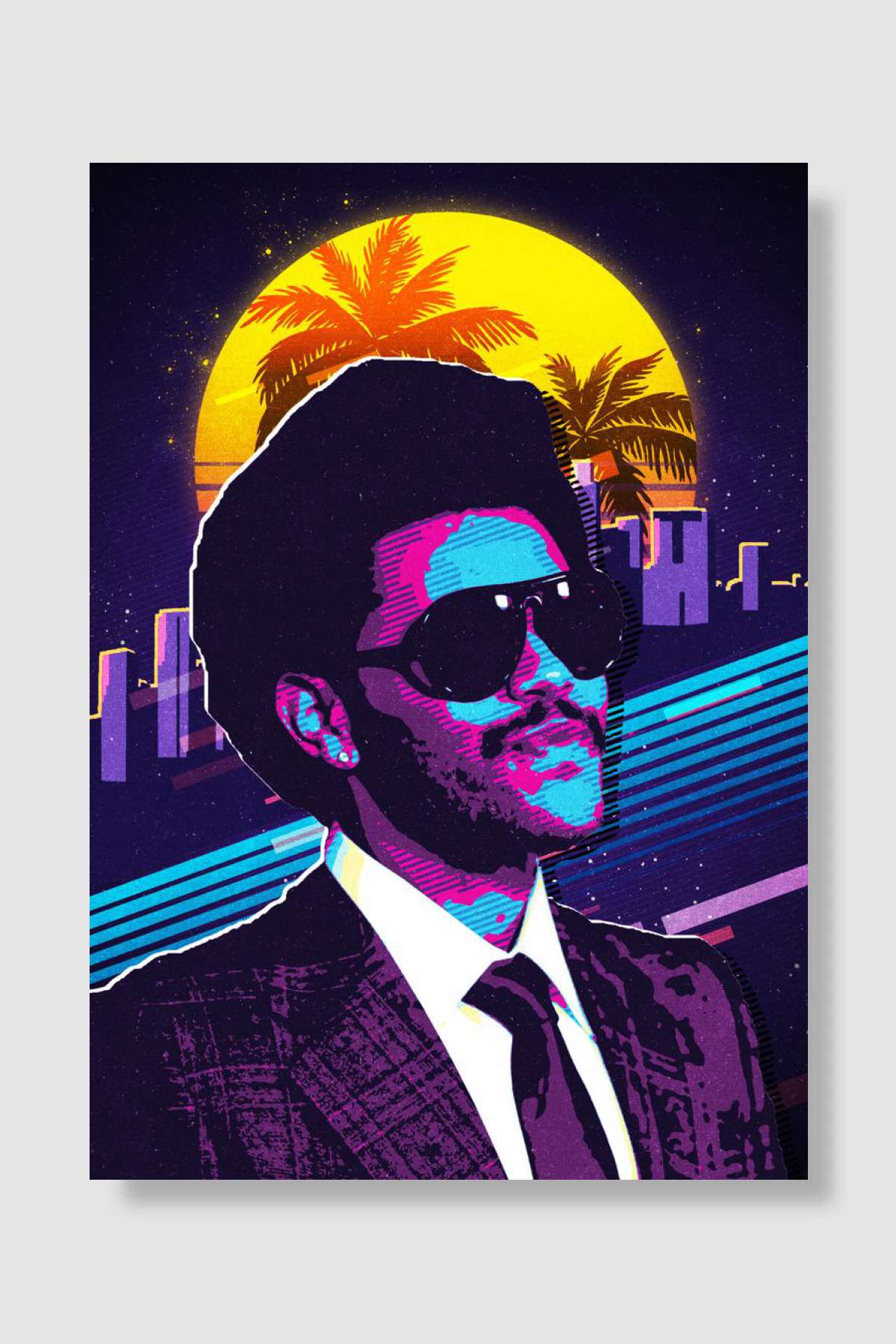 The Weeknd 80s Müzik Poster Çerçevesiz Yüksek Kalite Müzik Afiş Duvar Poster