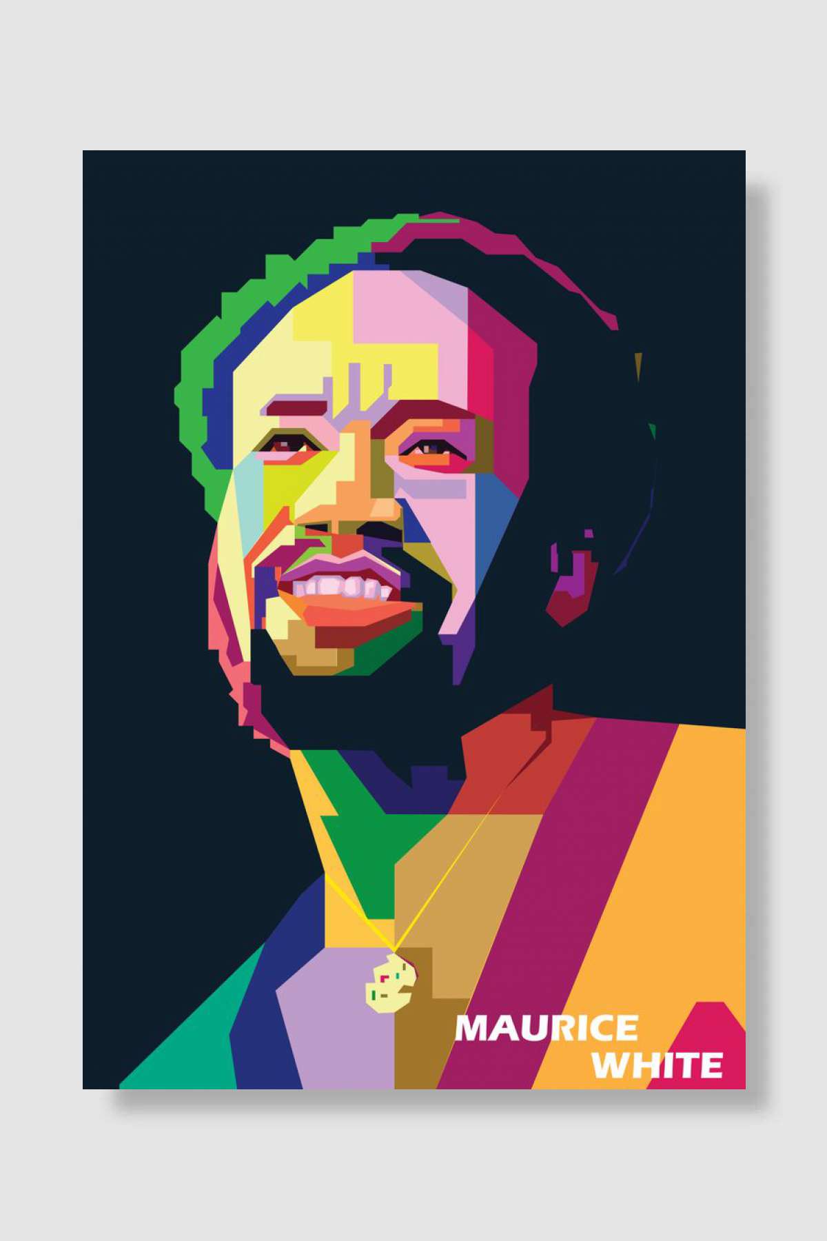 Maurice White Müzik Poster Çerçevesiz Yüksek Kalite Müzik Afiş Duvar Poster