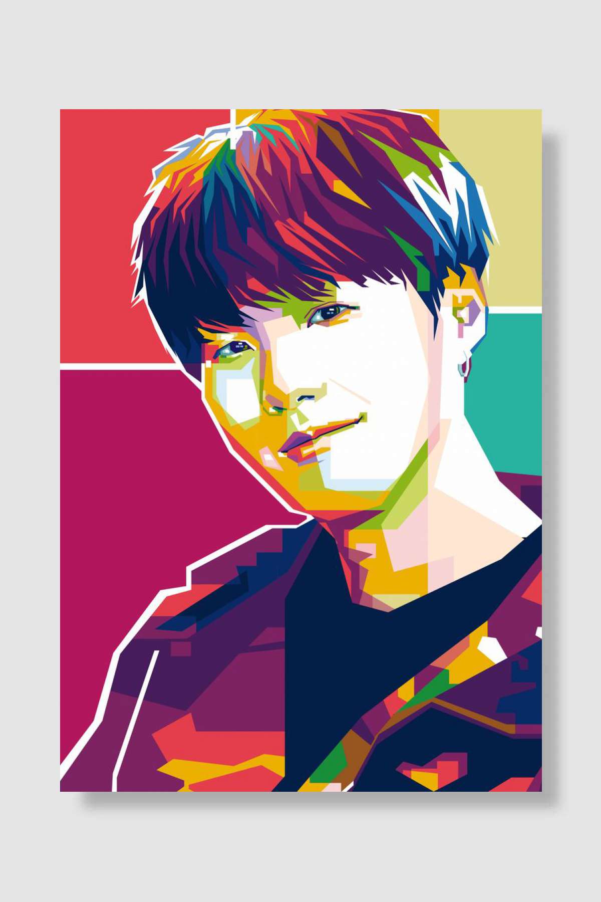 Suga BTS Müzik Poster Çerçevesiz Yüksek Kalite Müzik Afiş Duvar Poster
