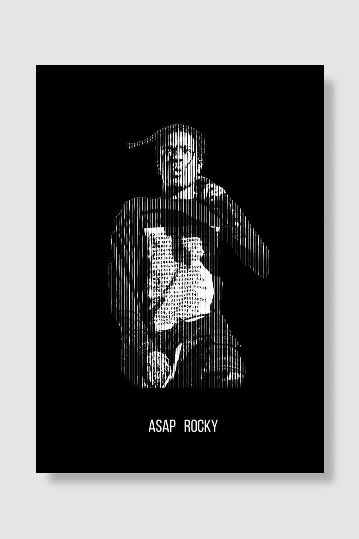 Asap Rocky Rapper Müzik Poster Çerçevesiz Yüksek Kalite Müzik Afiş Duvar Poster