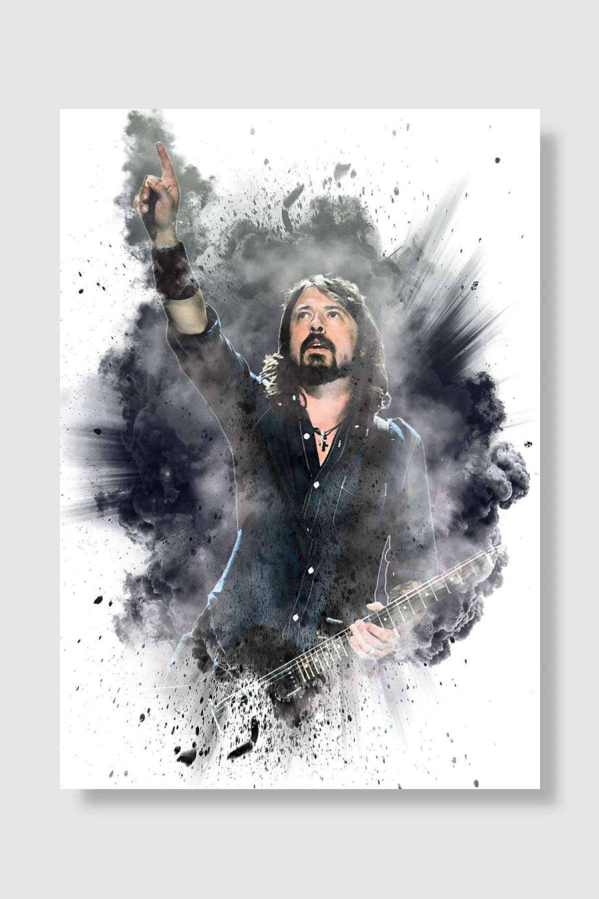 DAVE GROHL Müzik Poster Çerçevesiz Yüksek Kalite Müzik Afiş Duvar Poster
